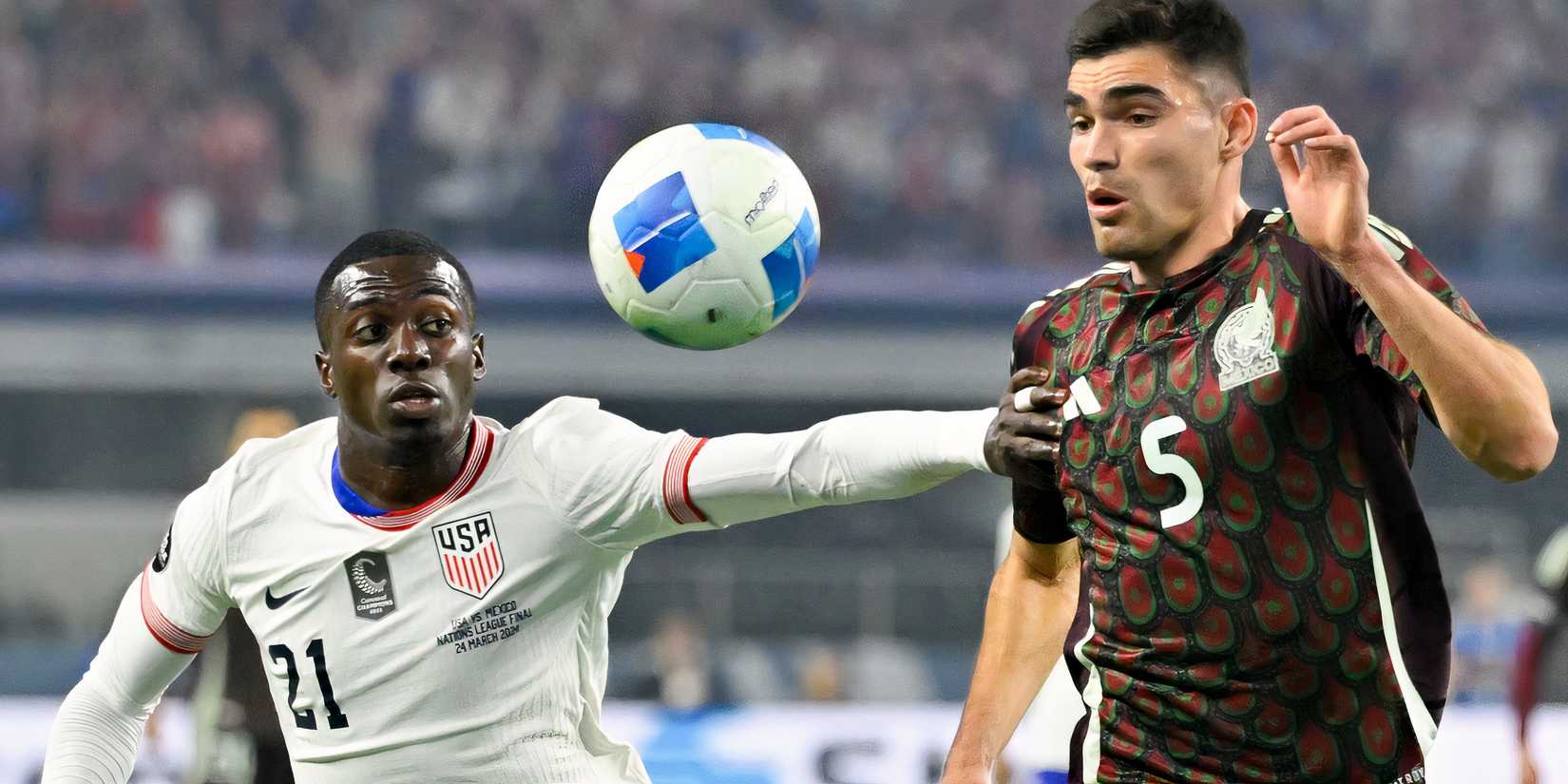 Timothy Weah in USA vs Mexico 2024