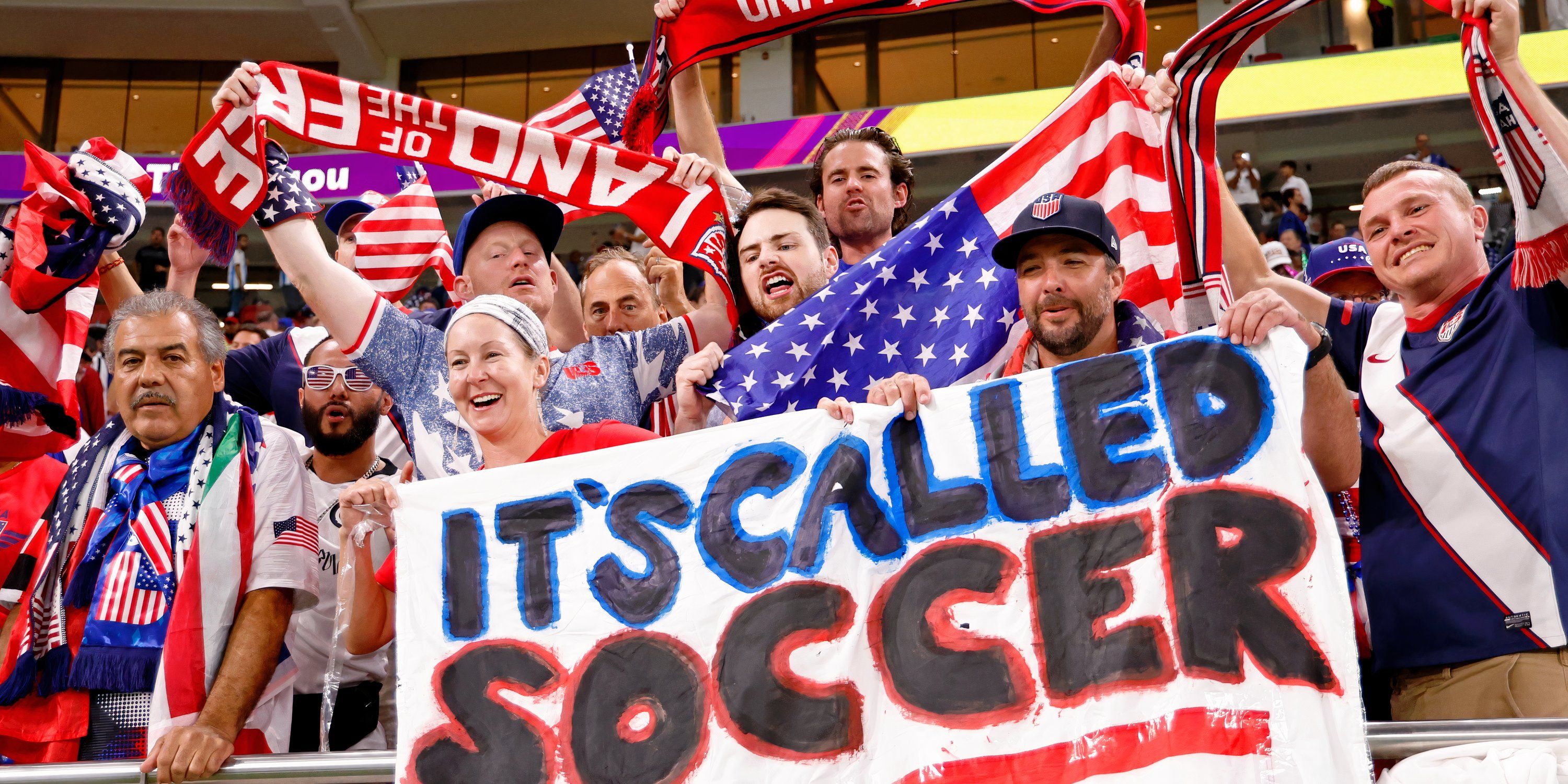 USMNT fans at 2022 World Cup Qatar
