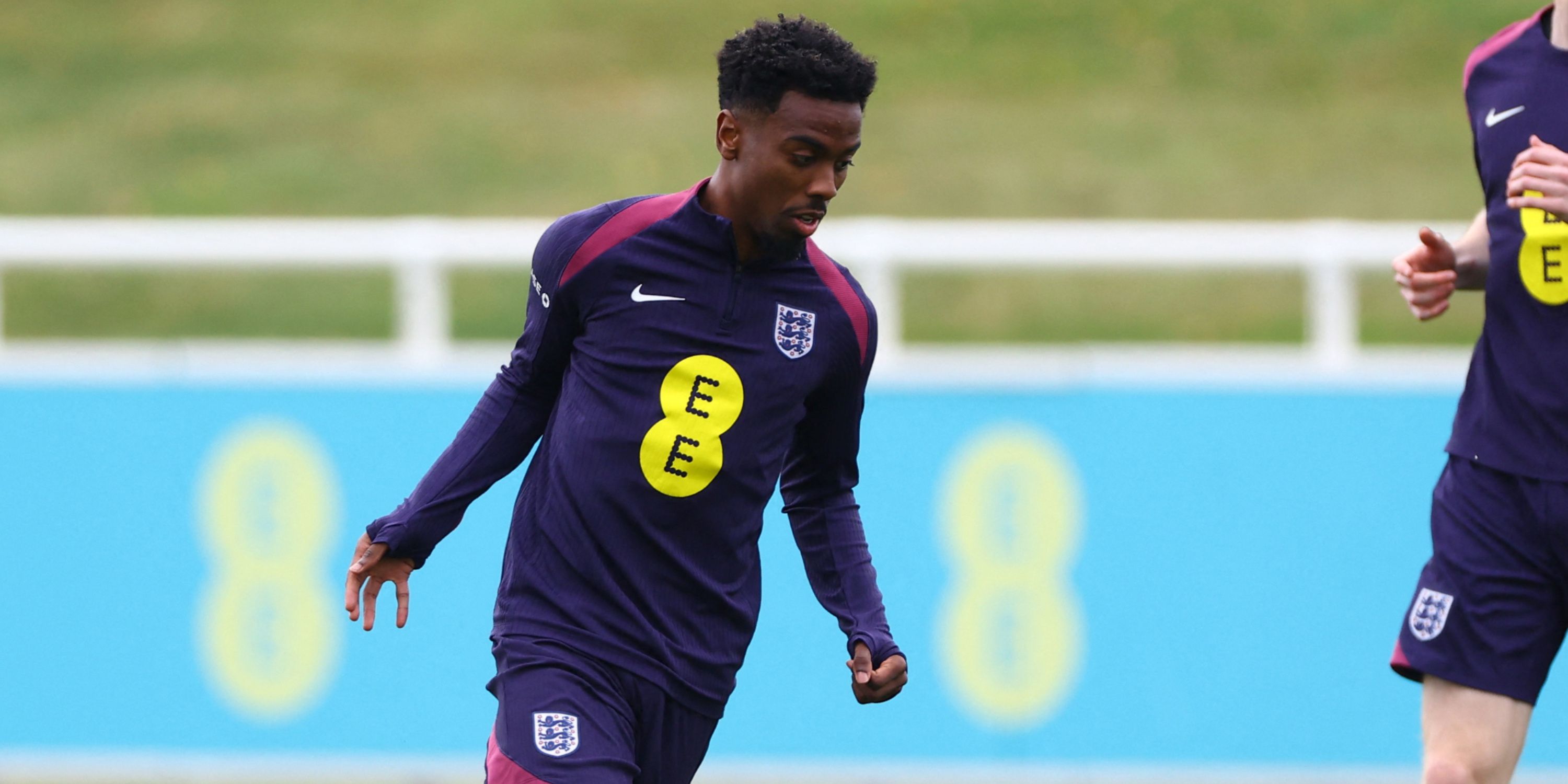 Angel Gomes in training for England