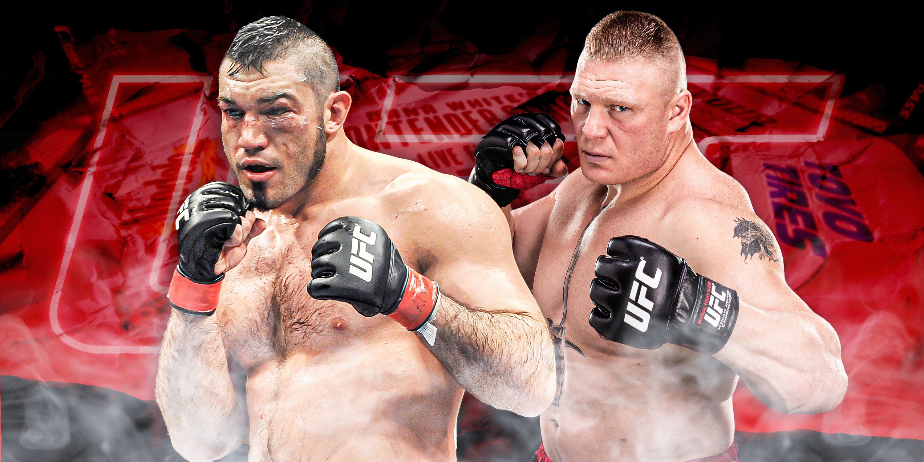 Brock Lesnar Vs Heath Haring مبارزه یو.اف.سی Brock