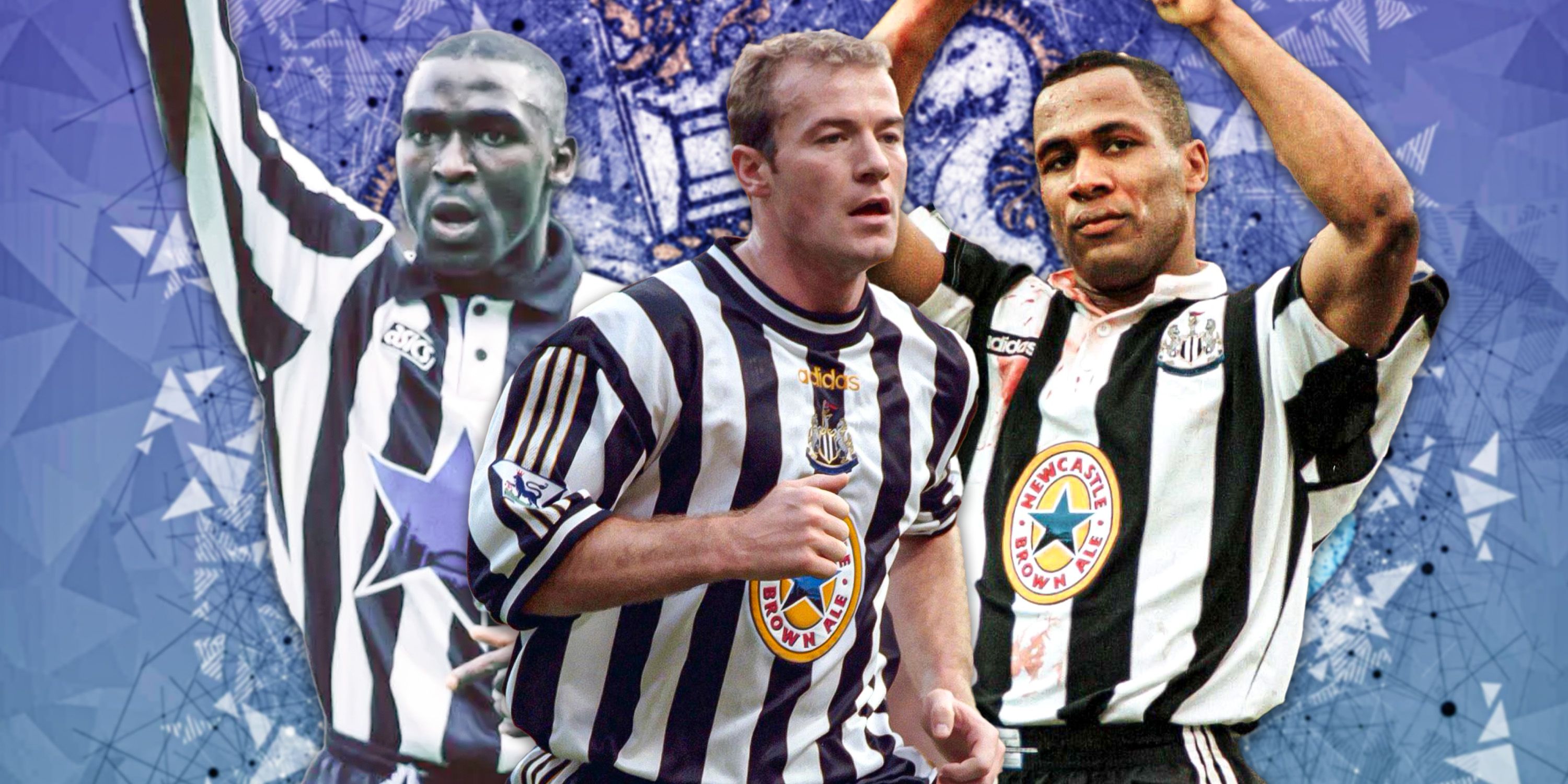 Shearer, Cole and Ferdinand for Newcastle