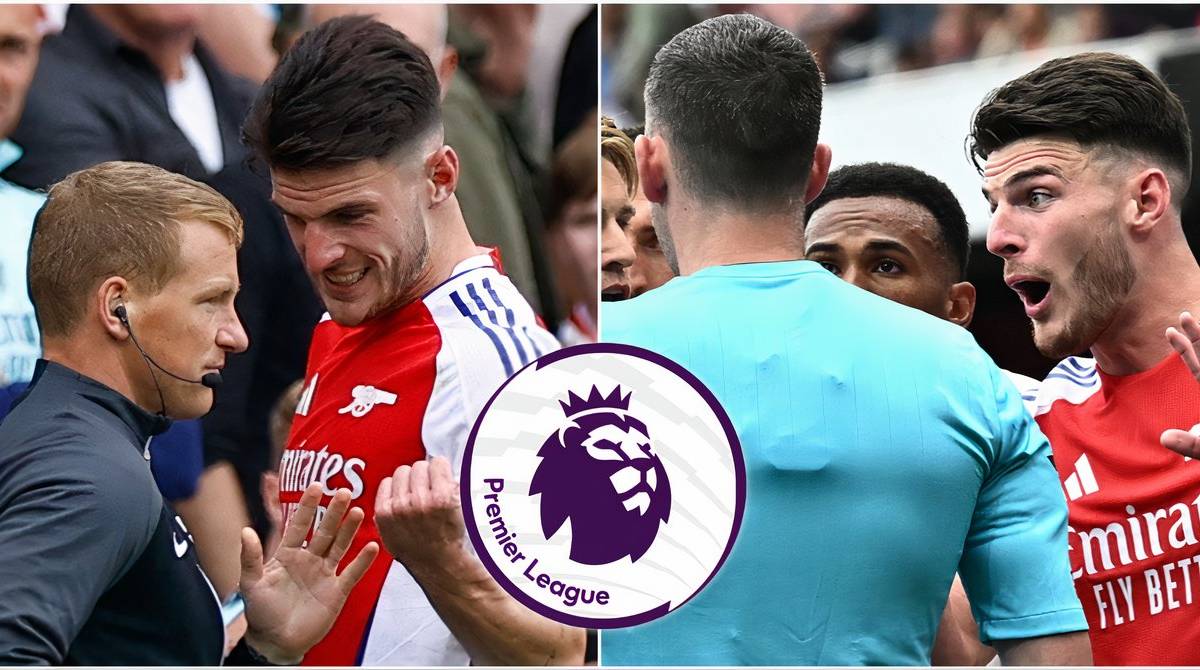 Key Match Incidents Panel Reveal Declan Rice Arsenal Red Card Decision