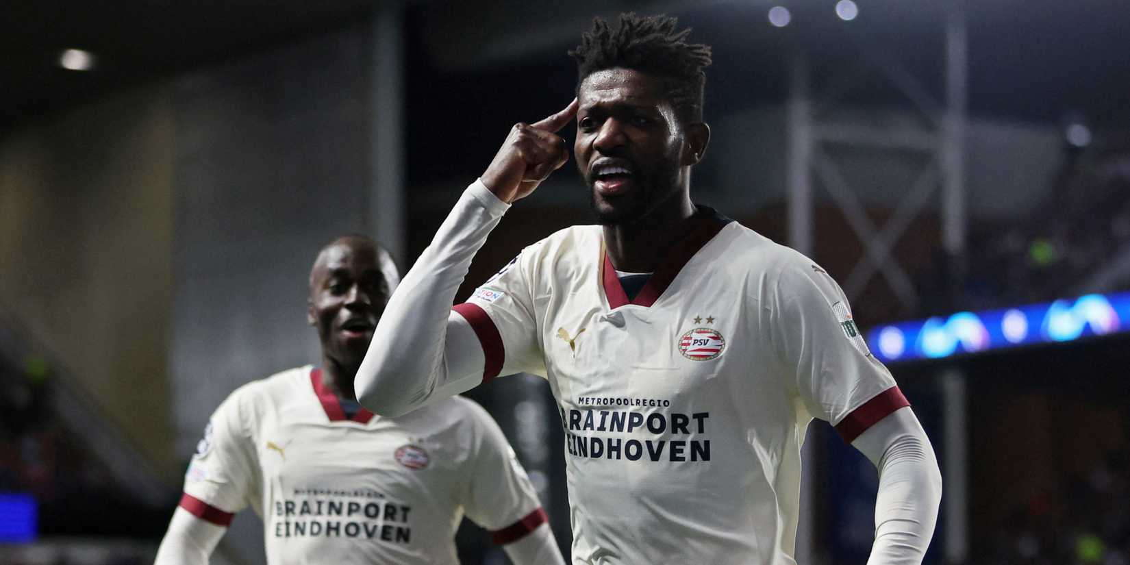 Ibrahim Sangare celebrates for PSV
