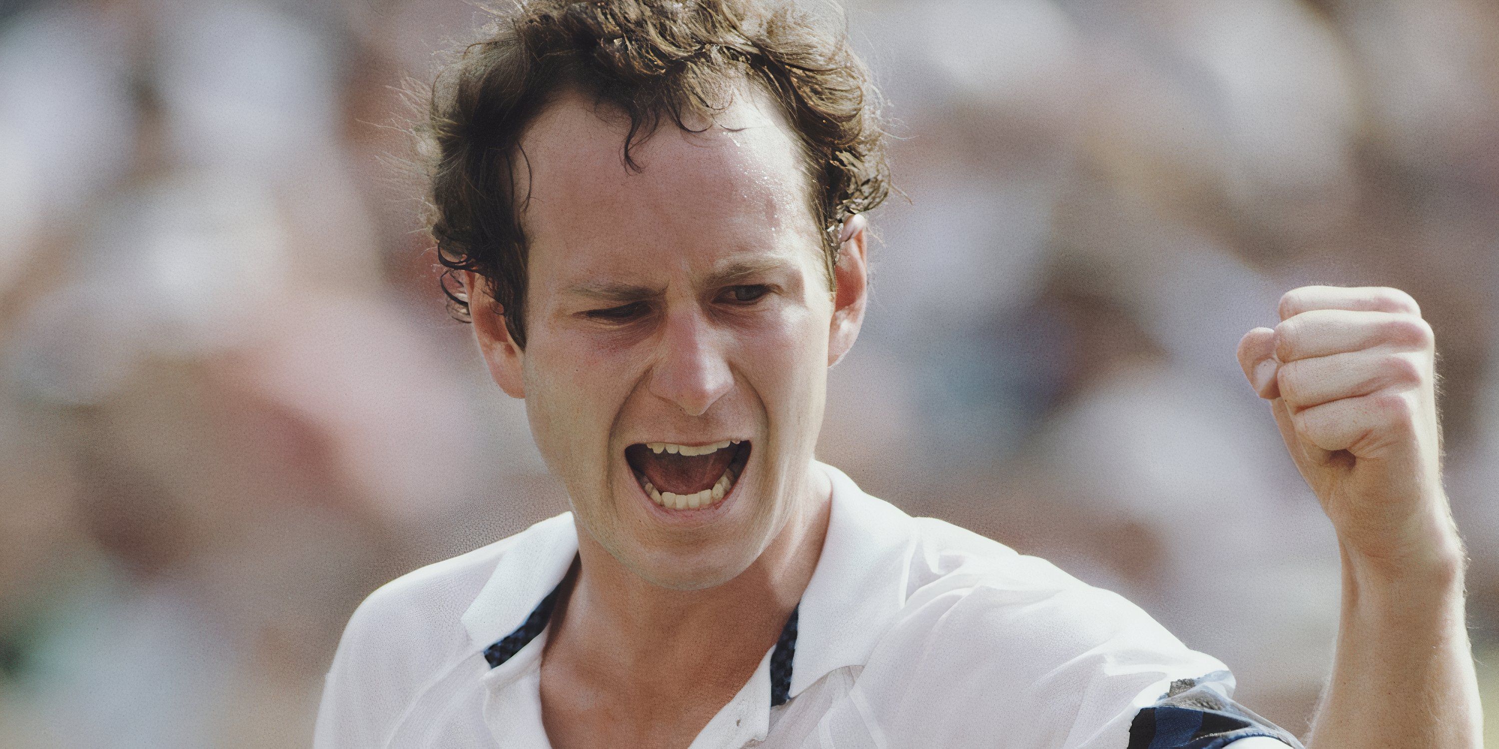 John McEnroe celebrates