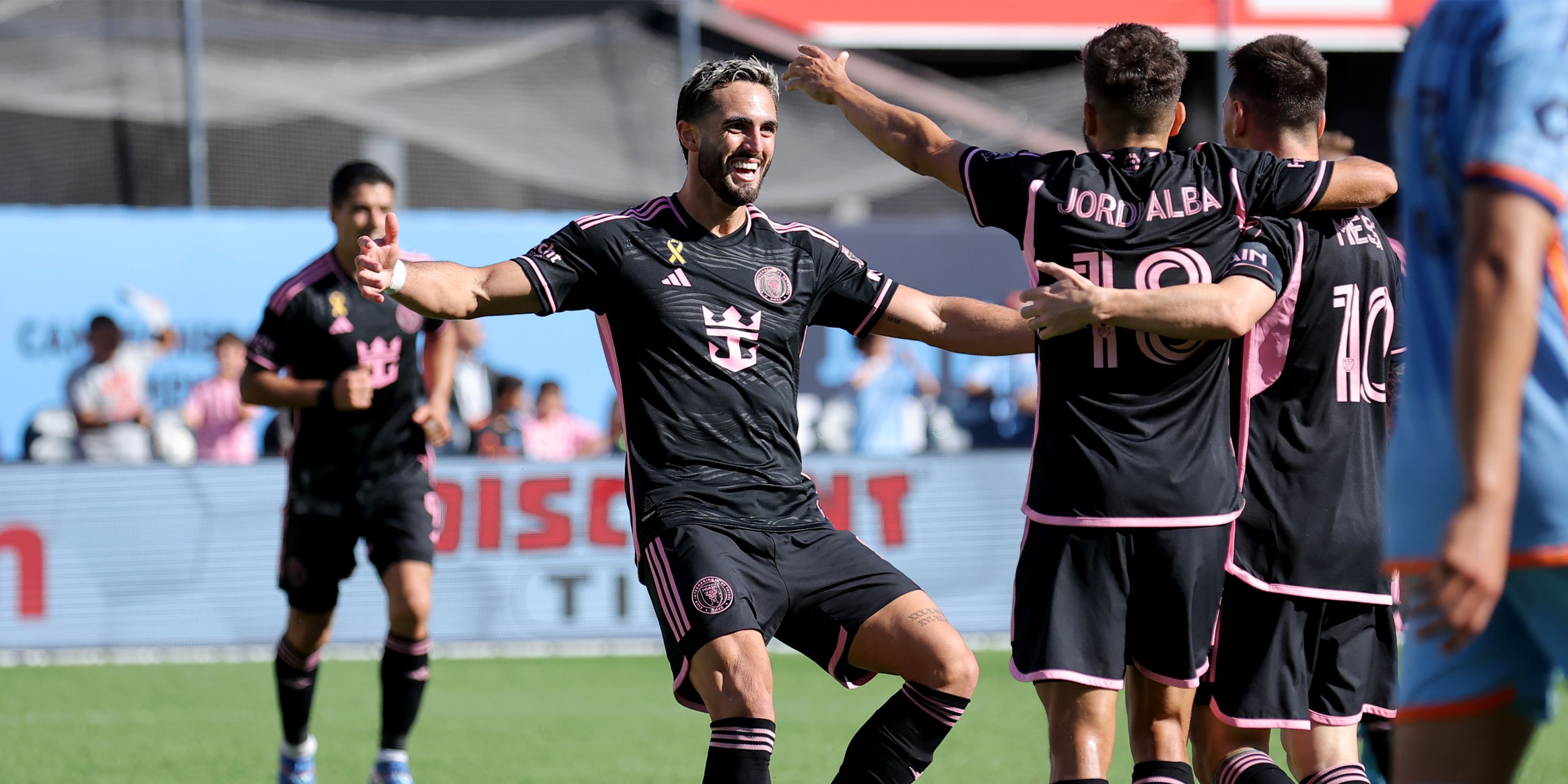 Leo Campana celebrates a goal for Inter Miami