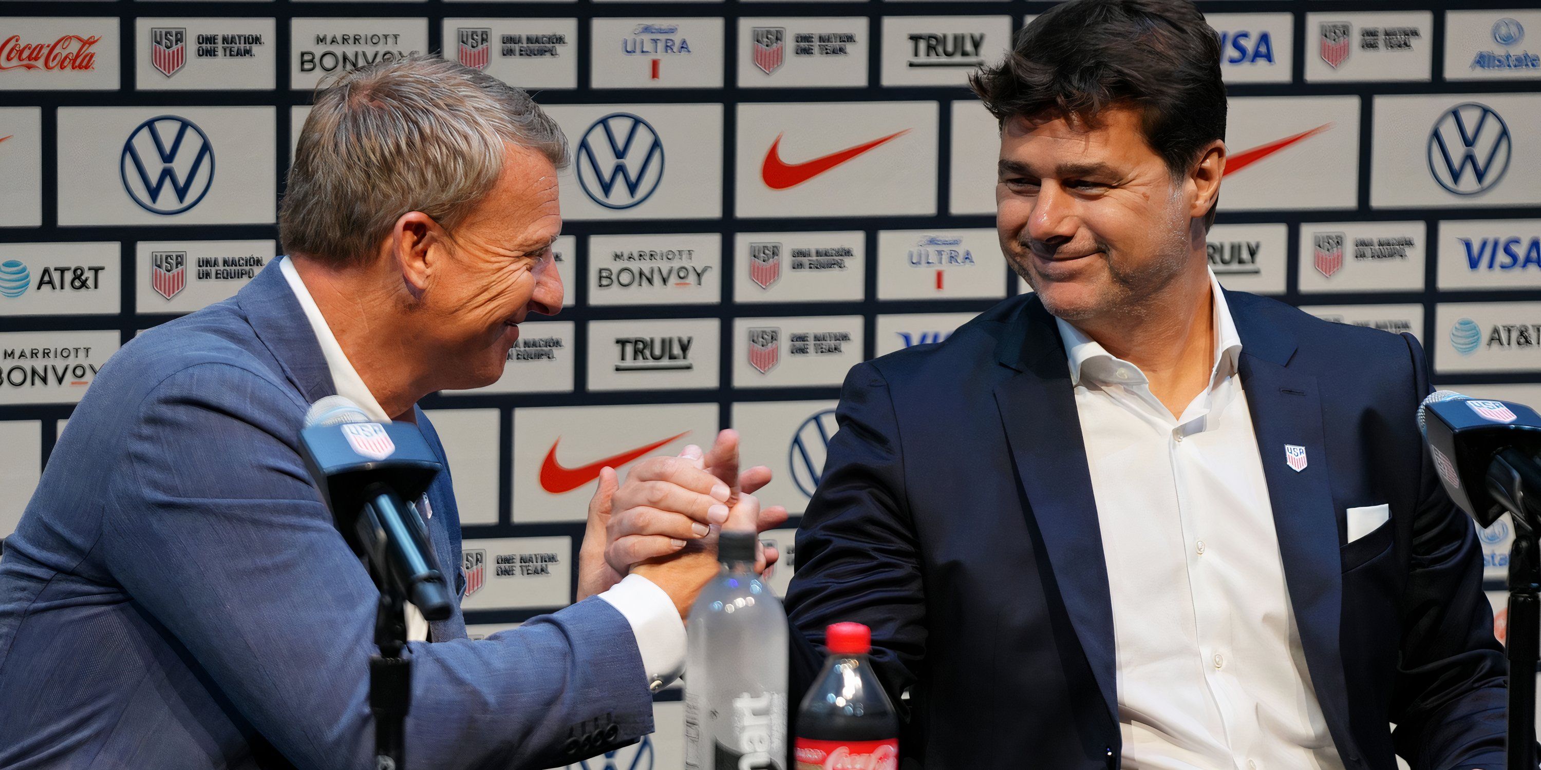 Mauricio Pochettino with Matt Crocker