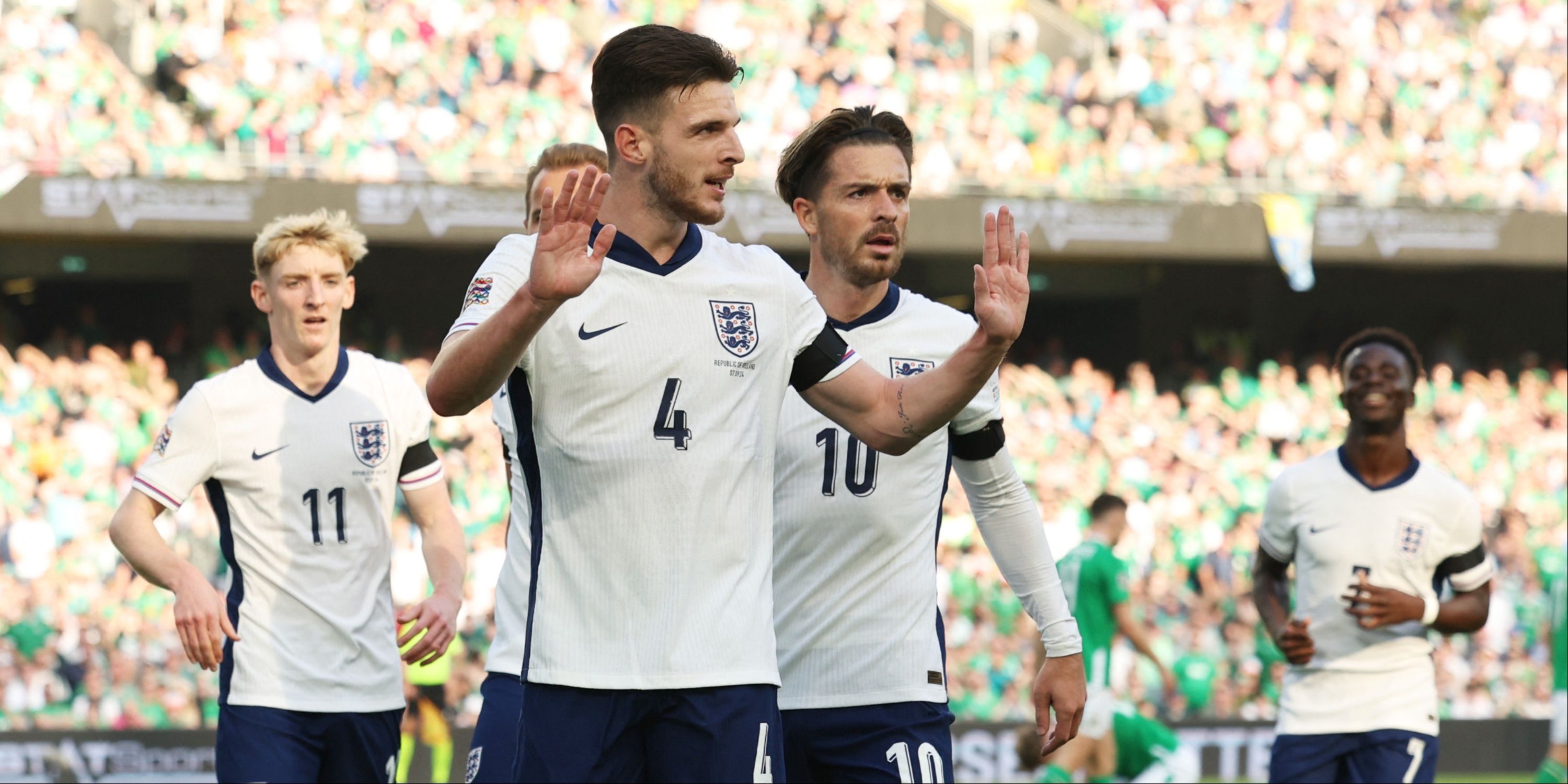 Declan Rice after scoring vs Ireland