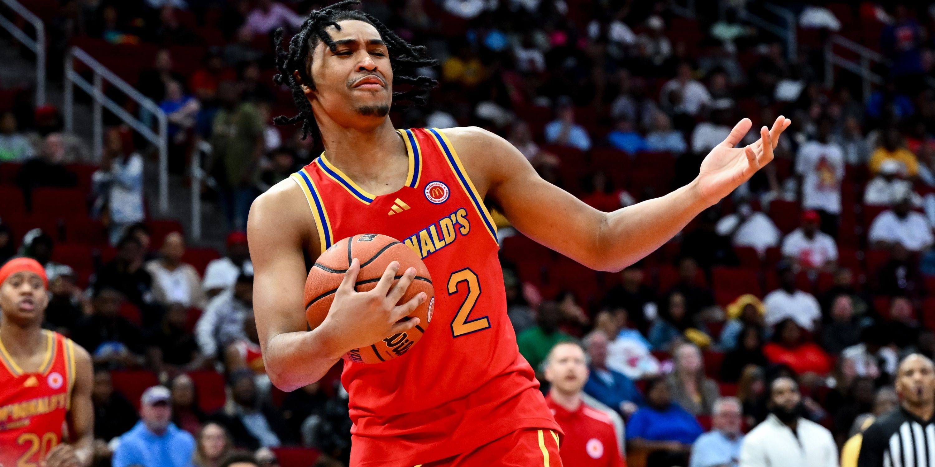 Rutgers guard Dylan Harper competes in the McDonald's All-American Game.