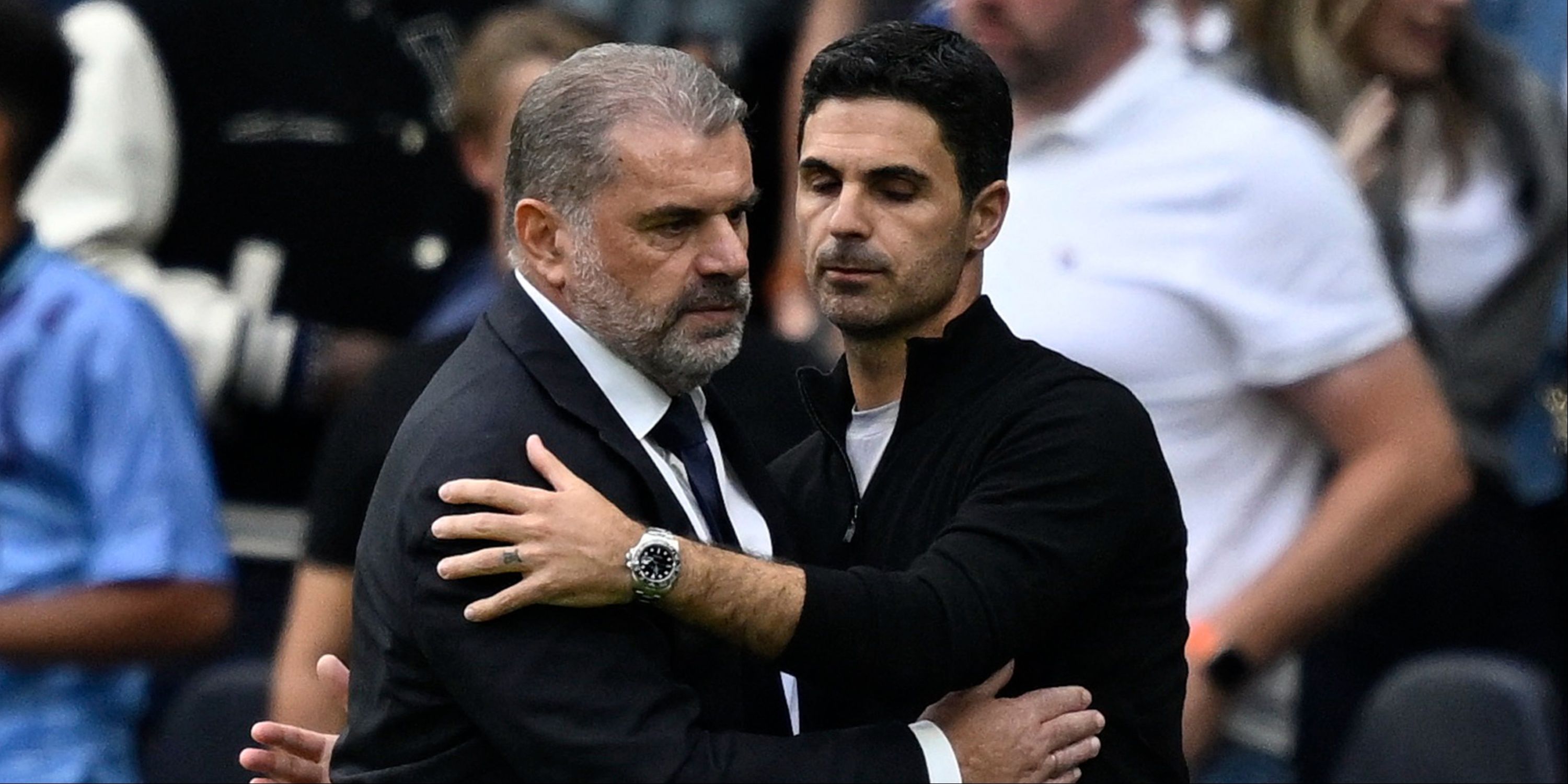 Ange Postecoglou and Mikel Arteta