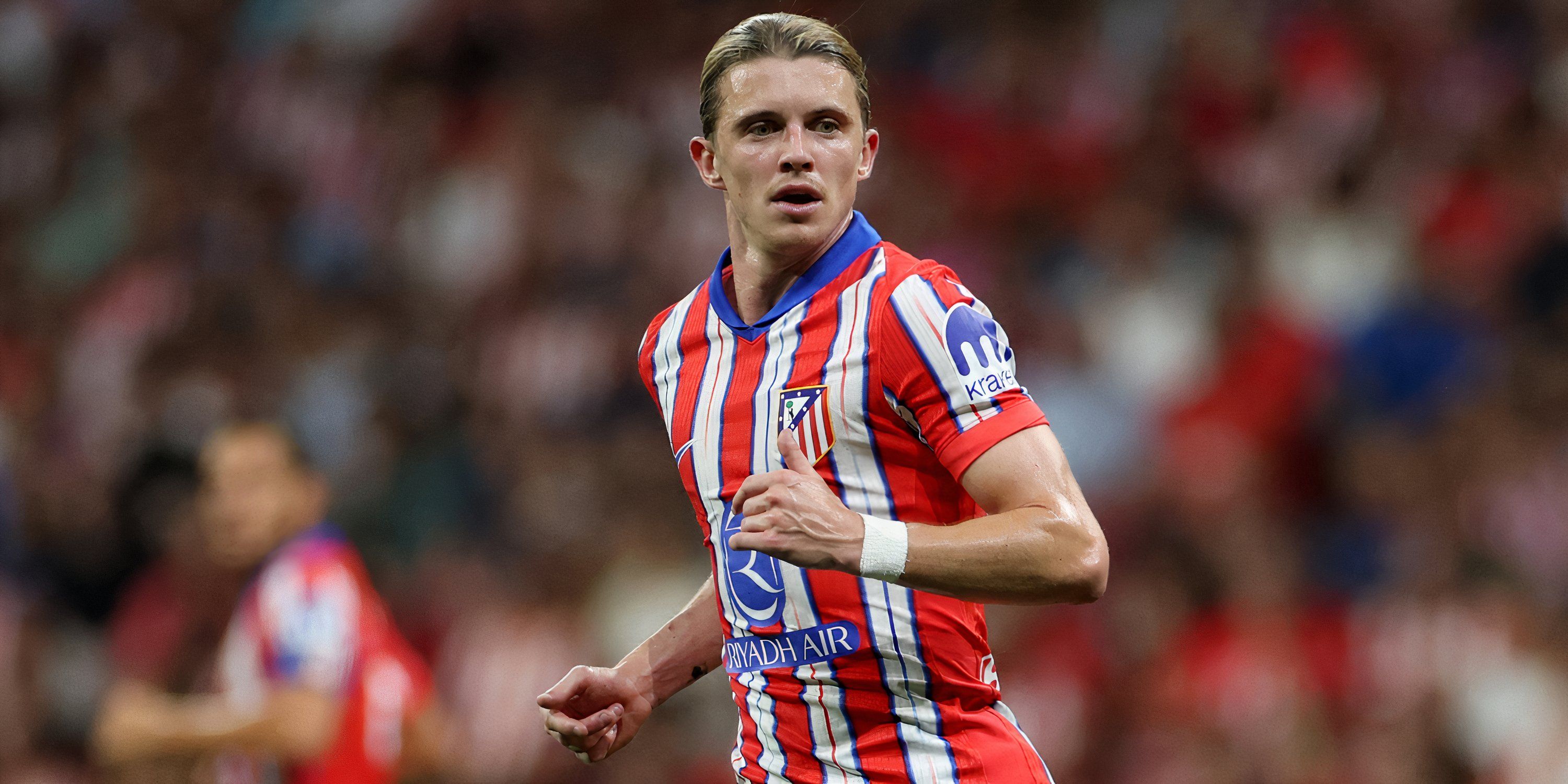 Atletico Madrid midfielder Conor Gallagher in action