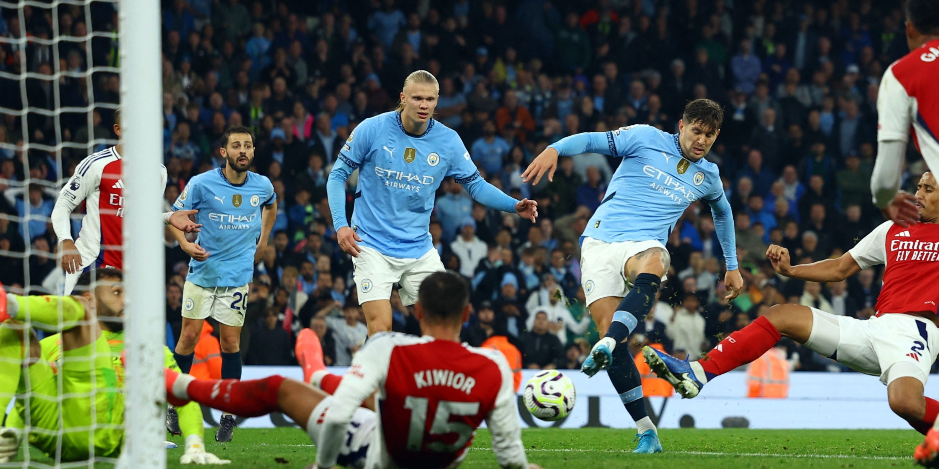 Manchester City goal versus Arsenal