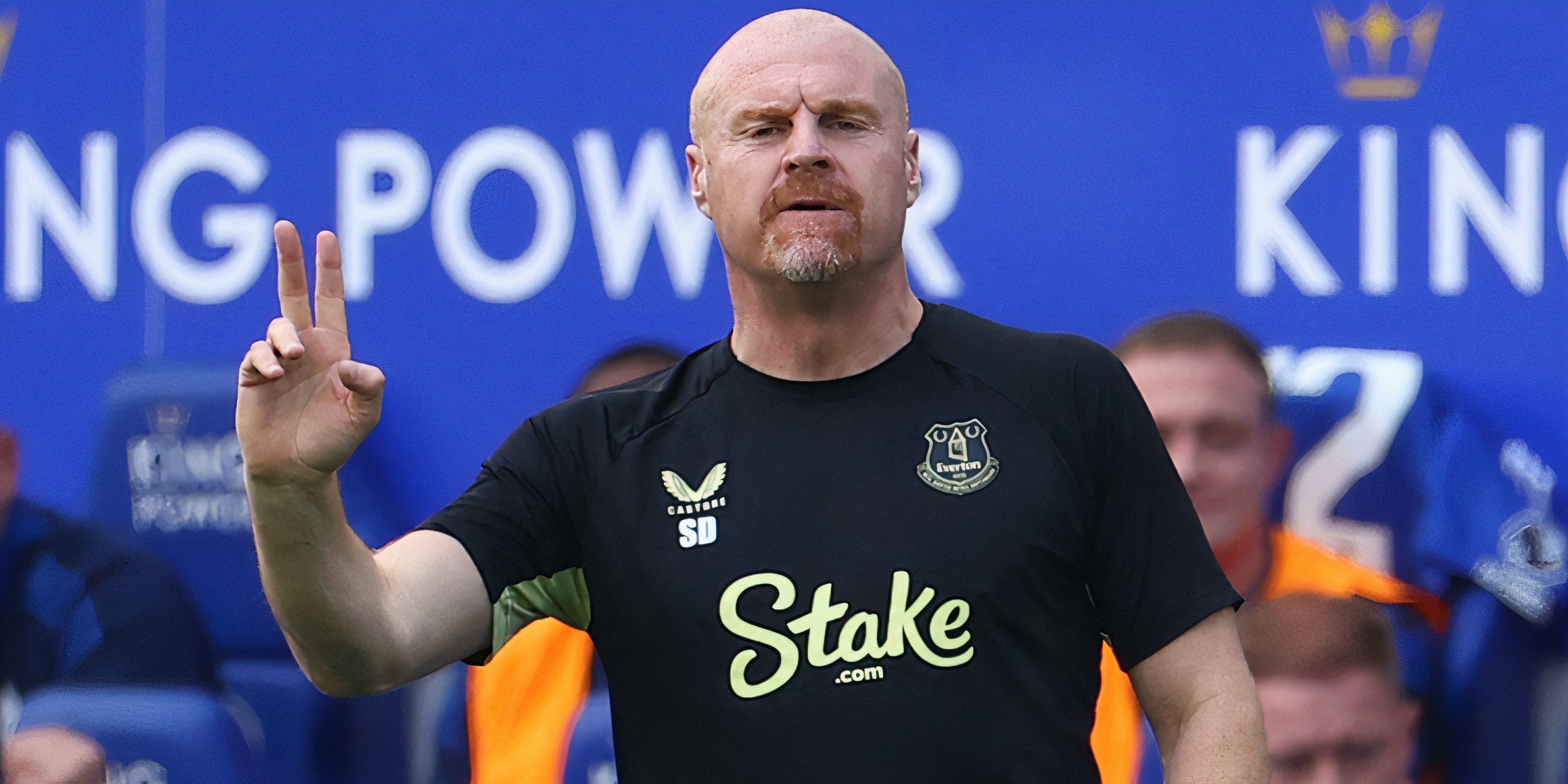 Everton boss Sean Dyche on the touchline