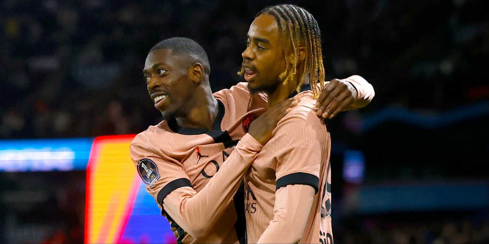 Ousmane Dembele and Bradley Barcola