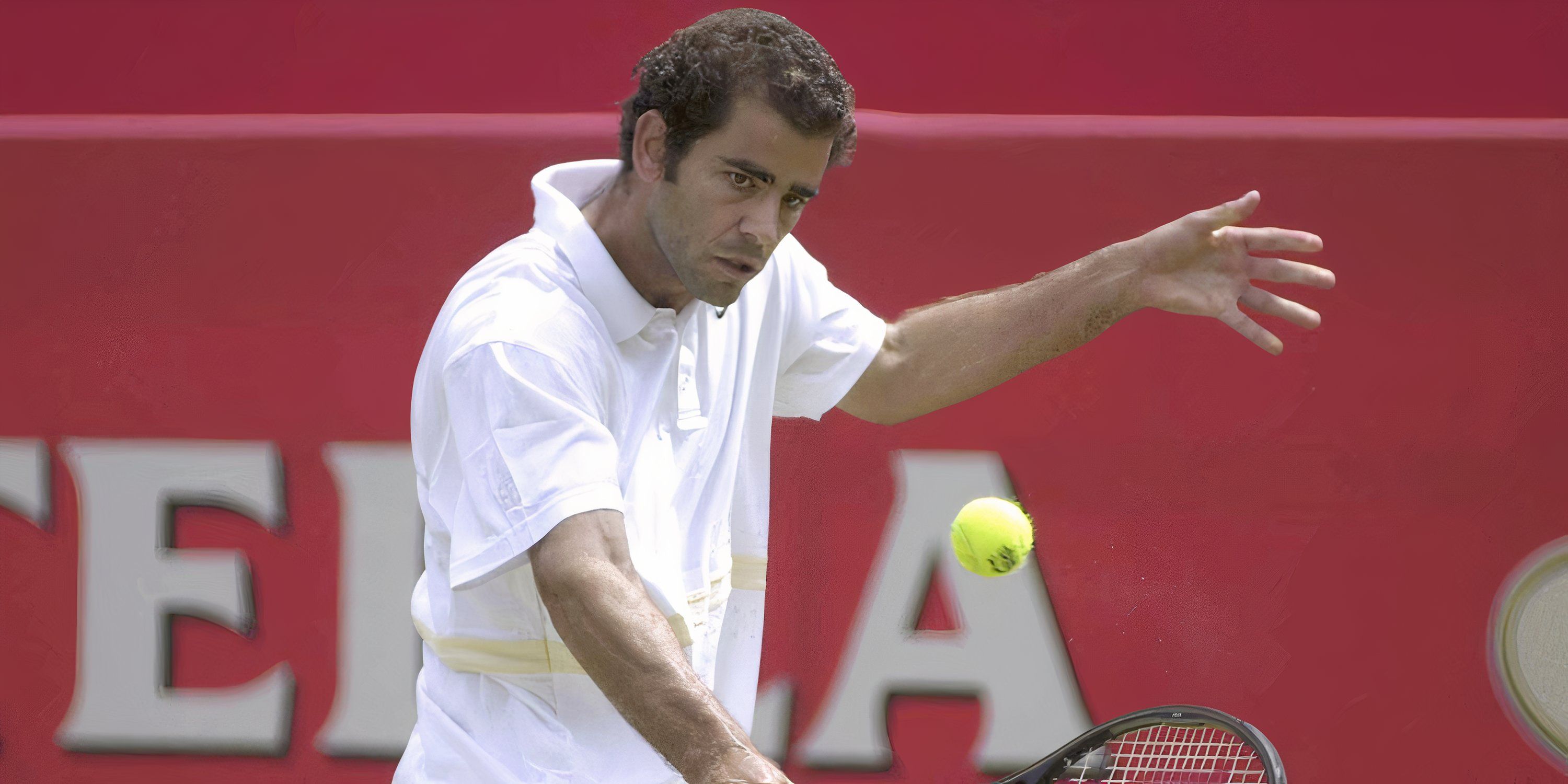 Pete Sampras in action