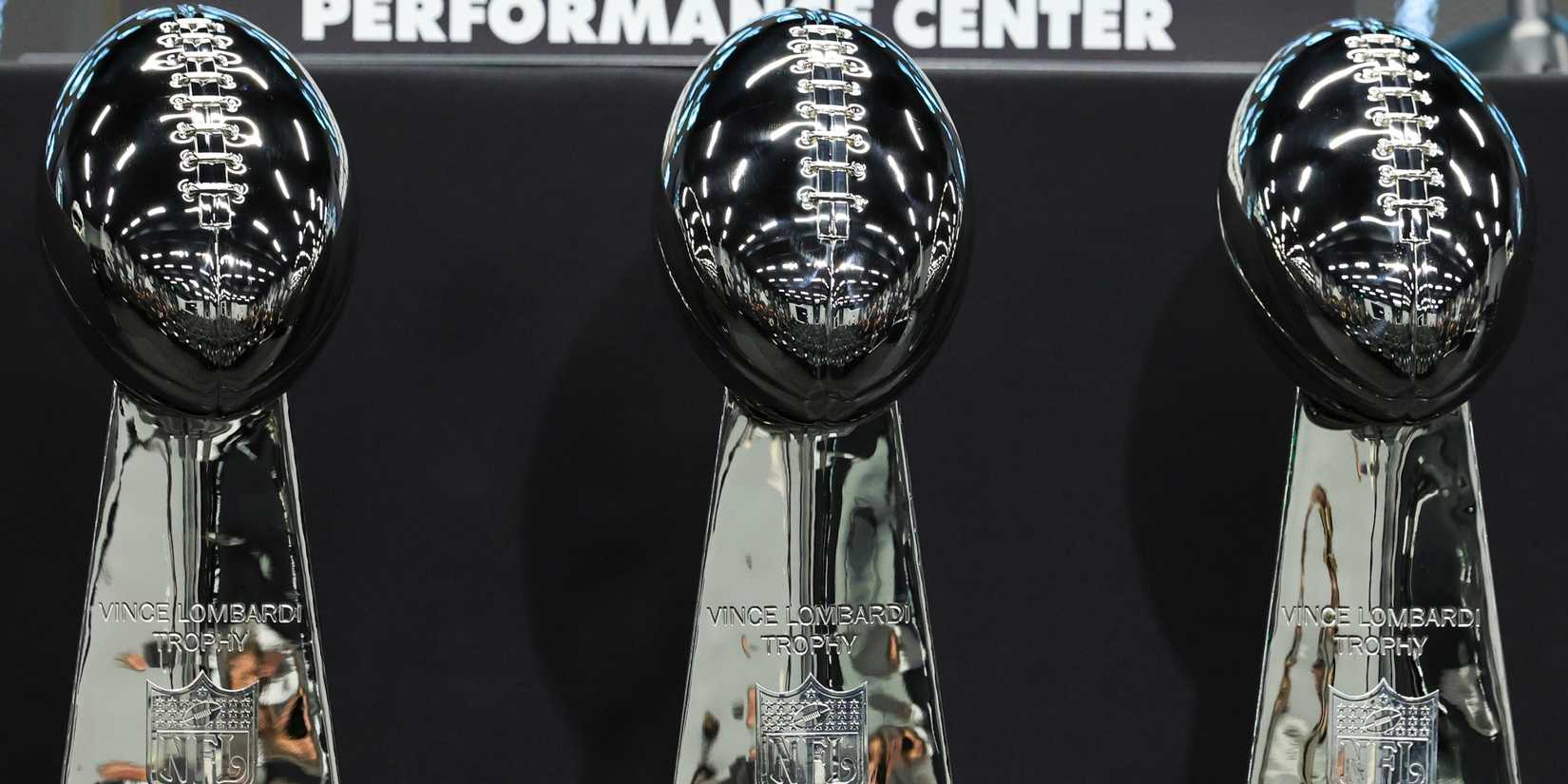 Raiders Super Bowl trophies