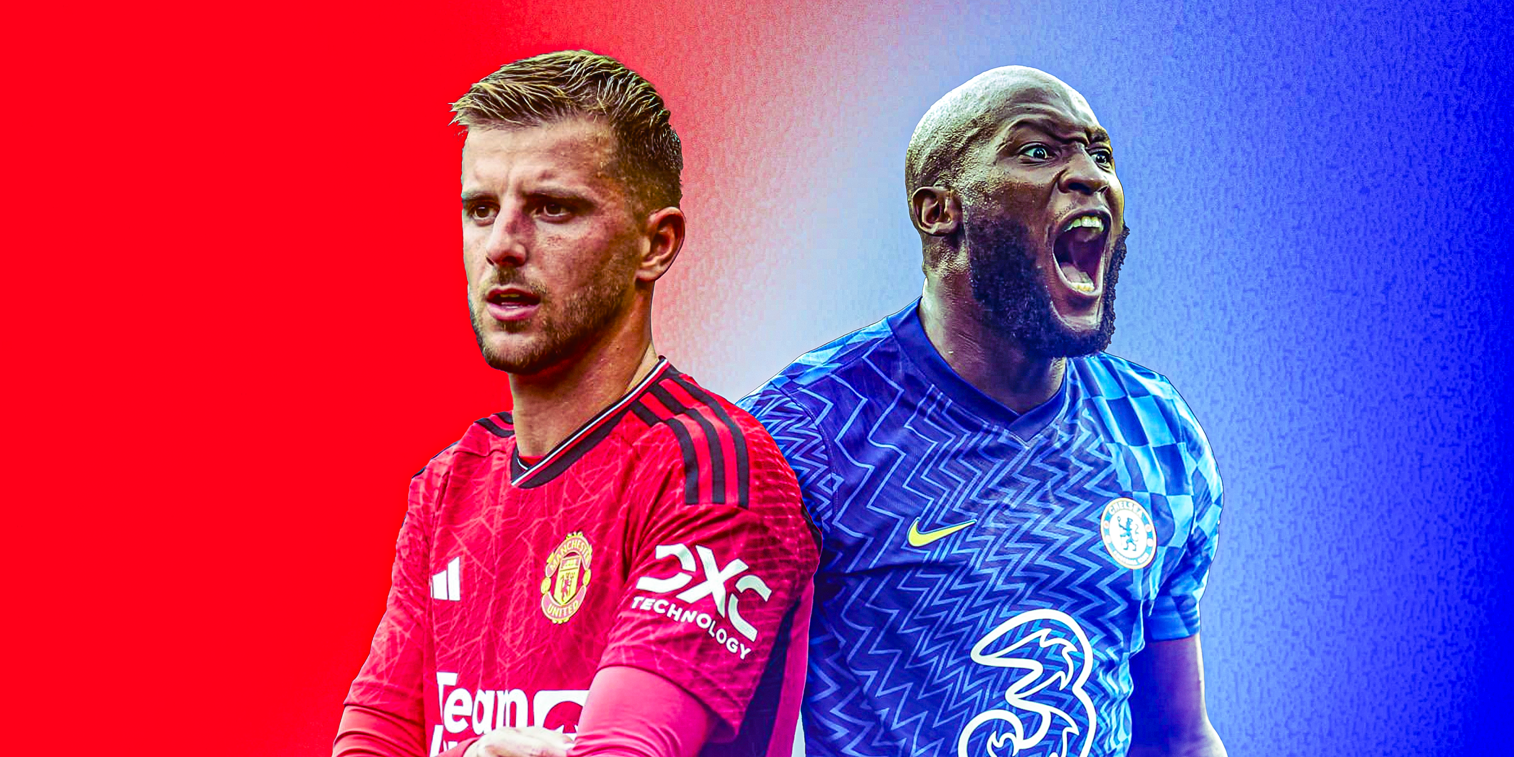 Mason Mount Man United and Romelu Lukaku Chelsea