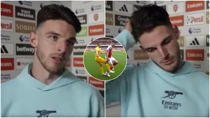 Declan Rice Inetrview Declan Rice's Surprising Interview After Red Card in Arsenal v Brighton
