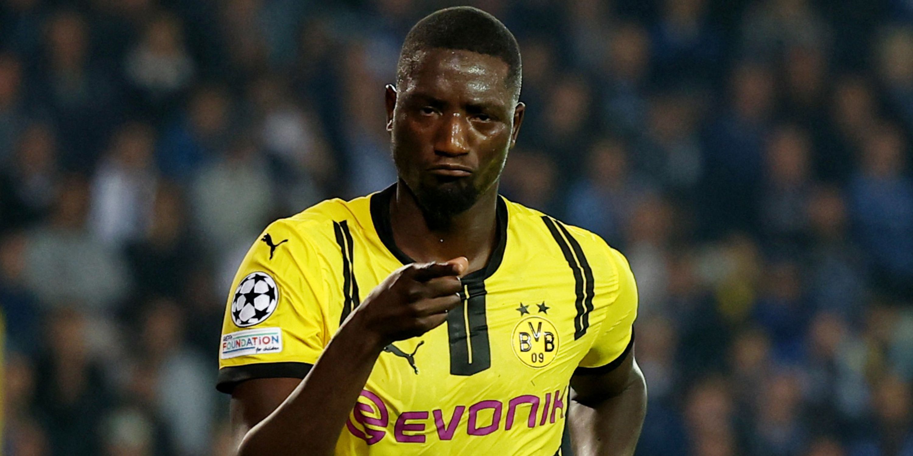 Serhou Guirassy in action for Borussia Dortmund