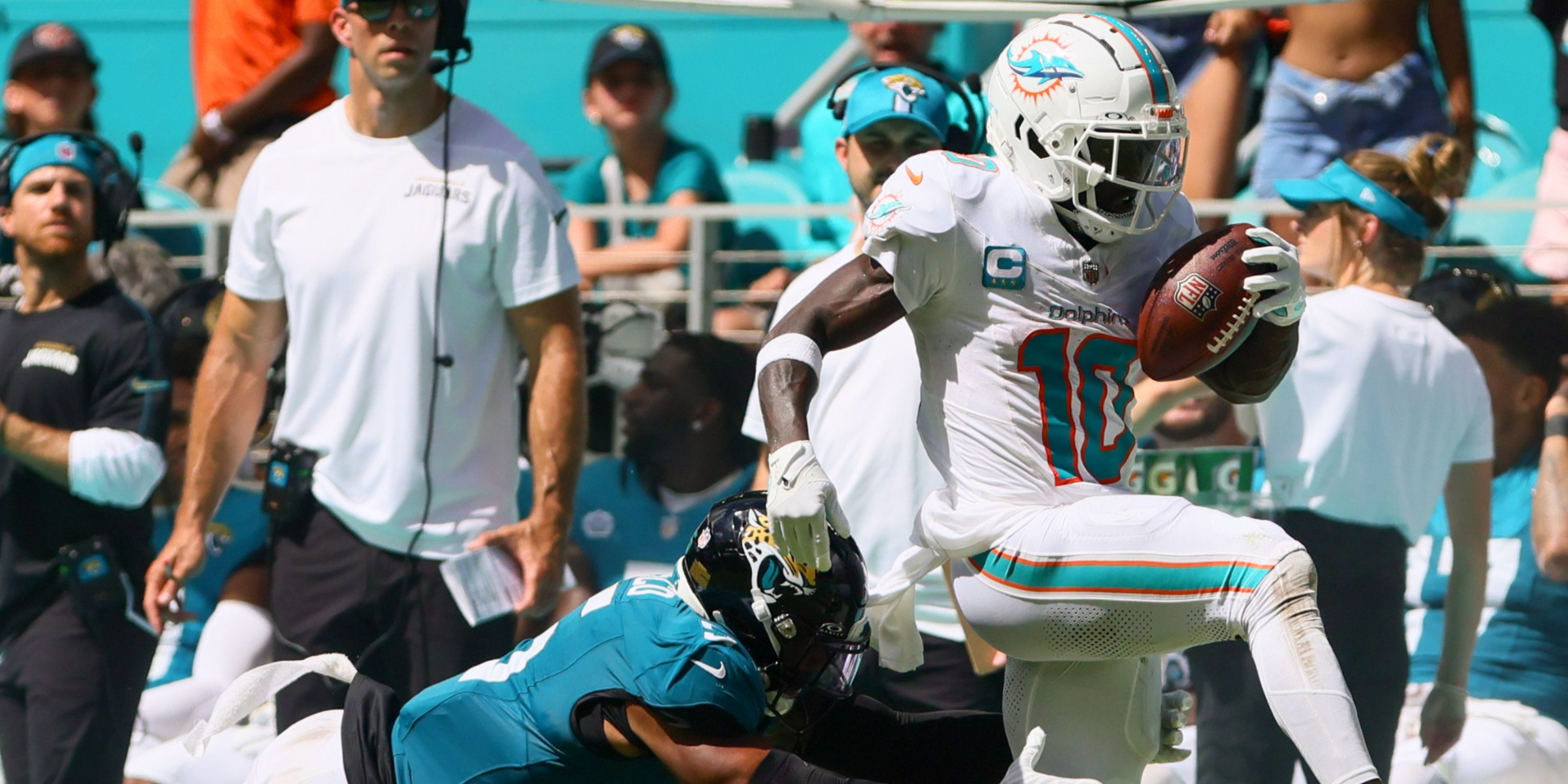 Tyreek Hill Miami Dolphins WR vs Jacksonville Jaguars Week 1