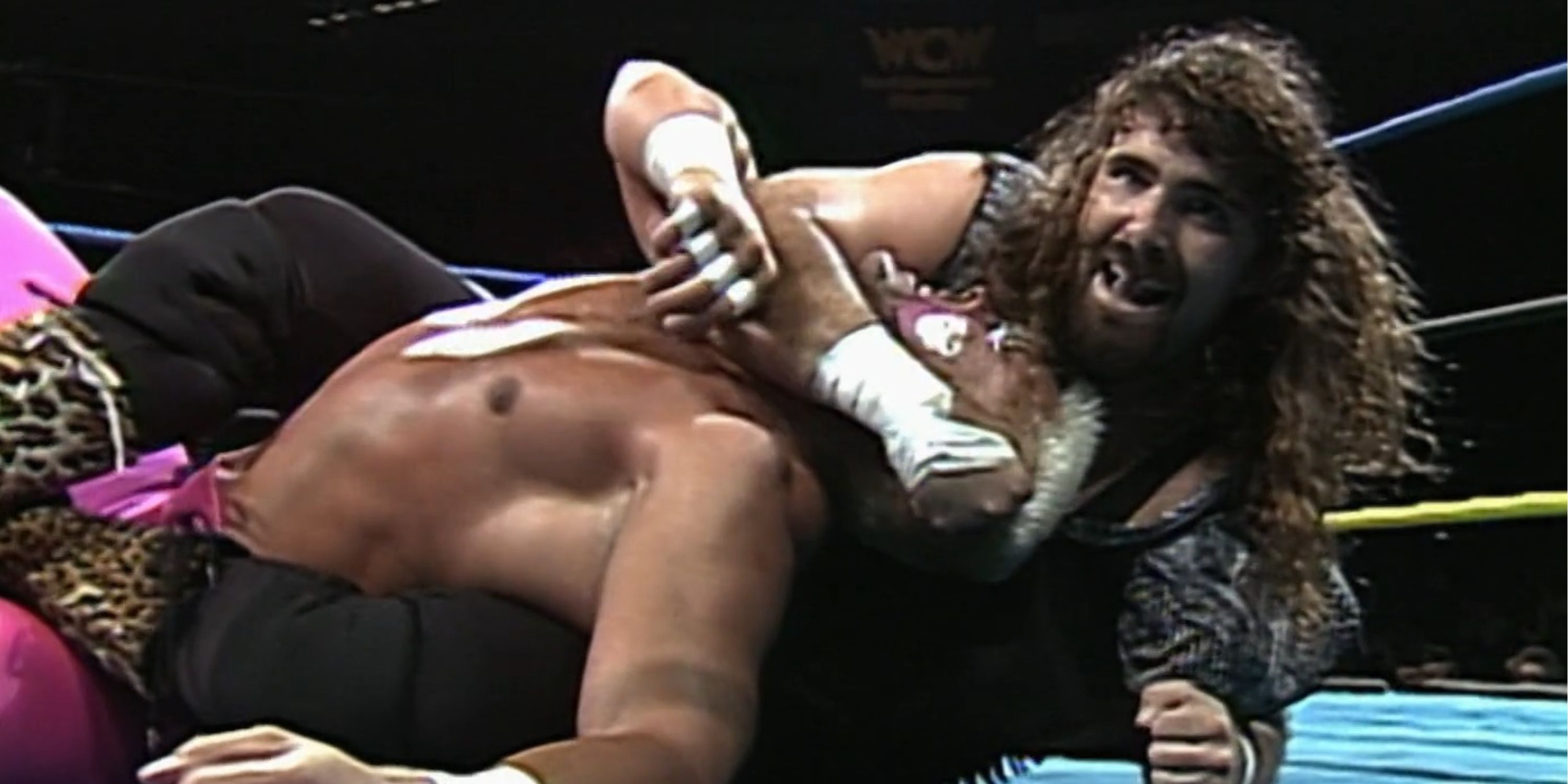 Cactus Jack and Sting in action at Beach Blast 1992