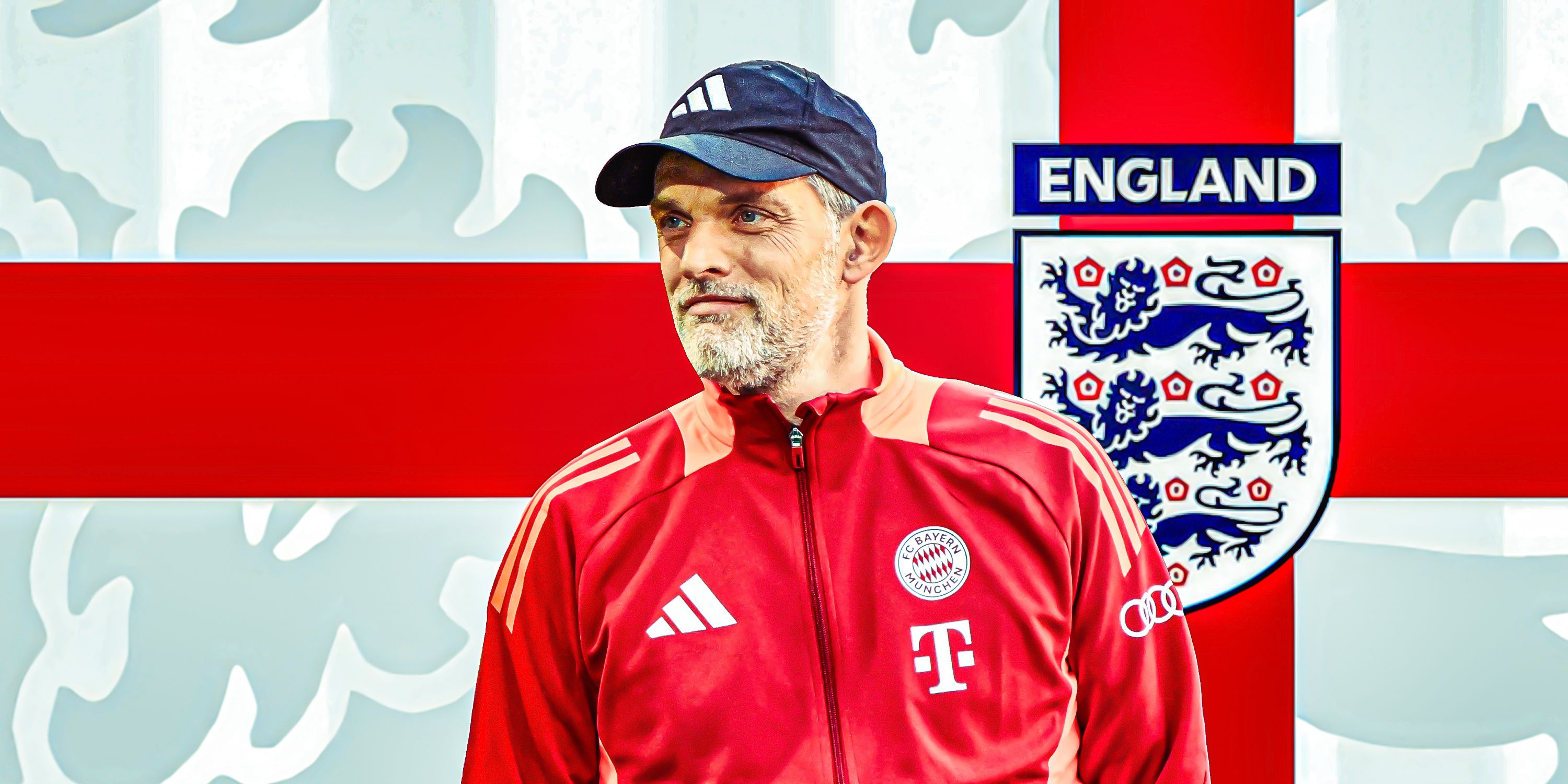 Thomas Tuchel and an England background.