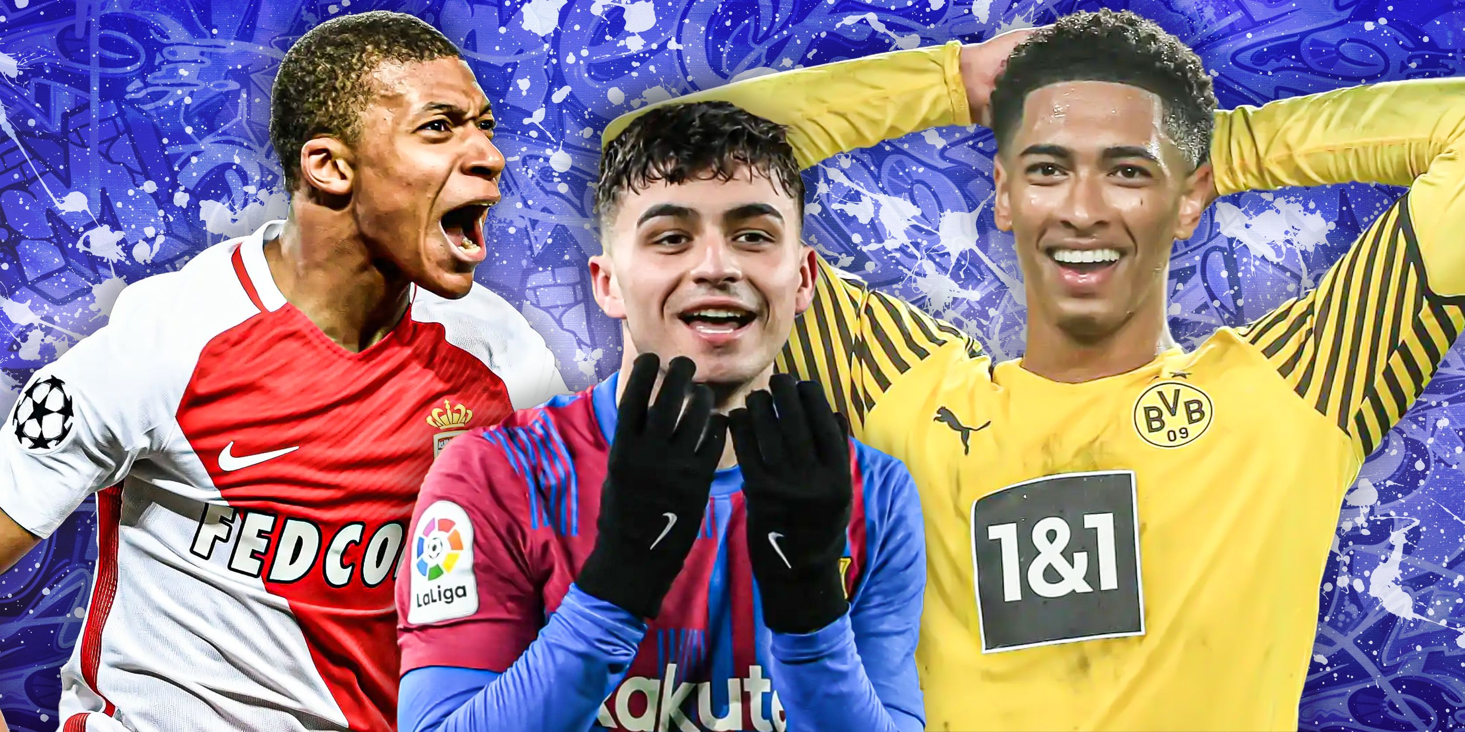 Kylian Mbappe, Pedri and Jude Bellingham.