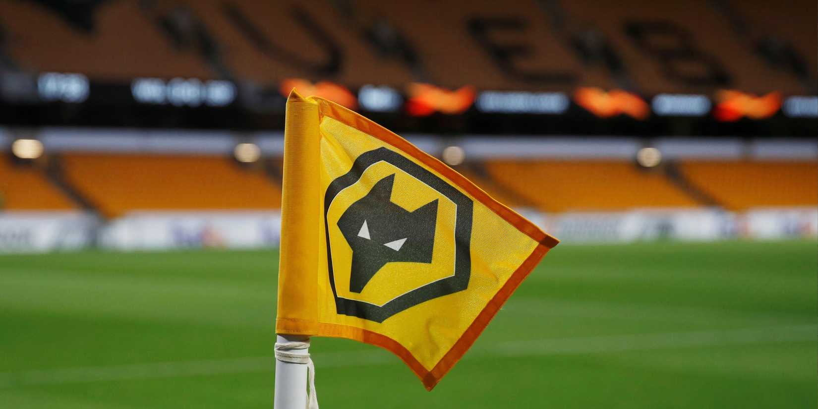 Wolves' corner flag at Molineux.
