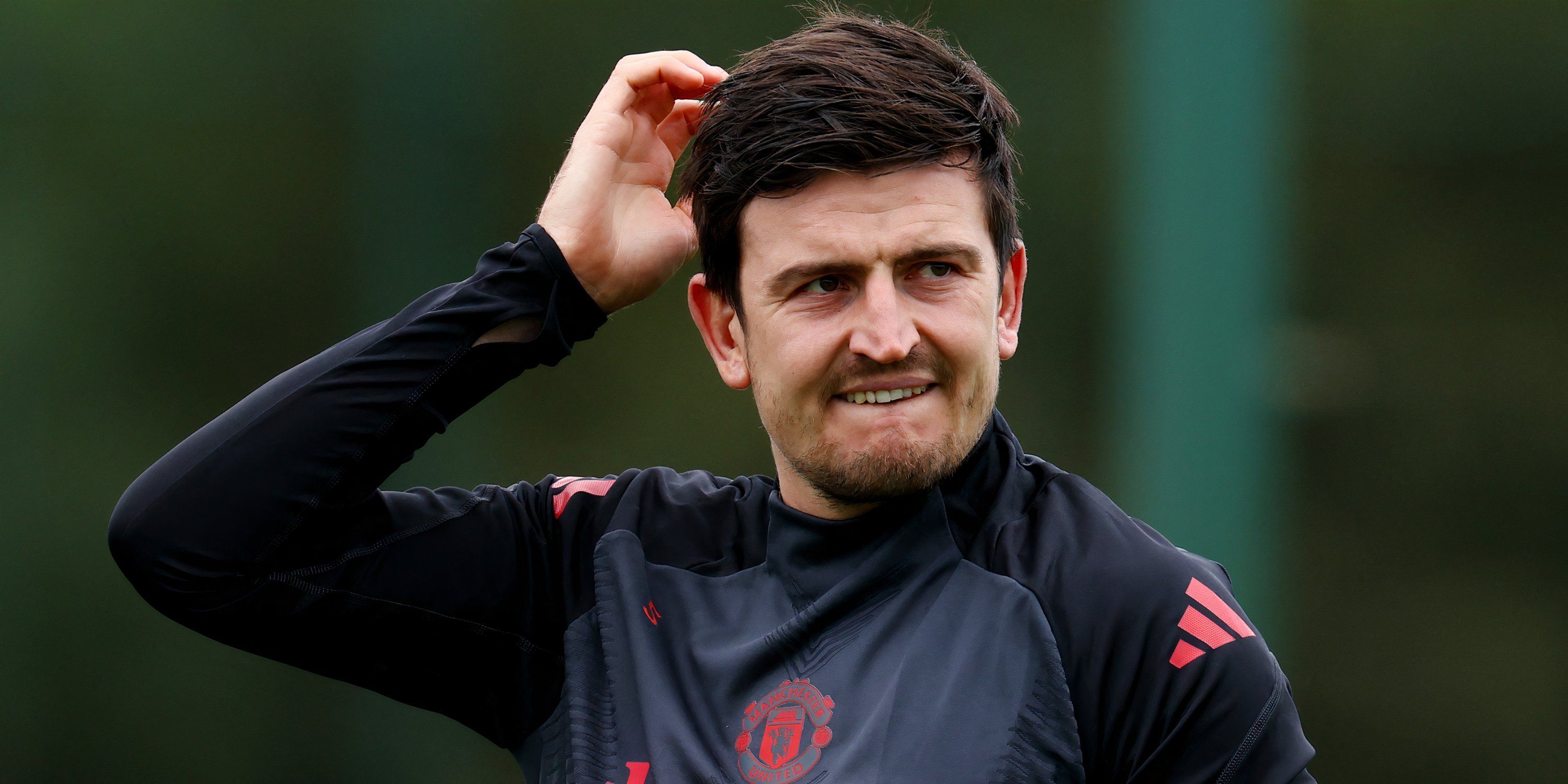 Manchester United centre-back Harry Maguire in training