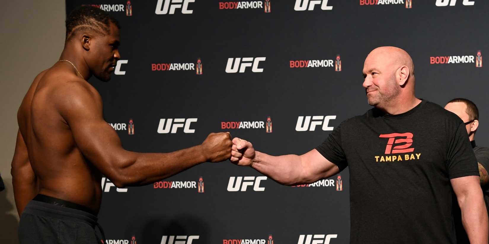 Francis Ngannou and Dana White