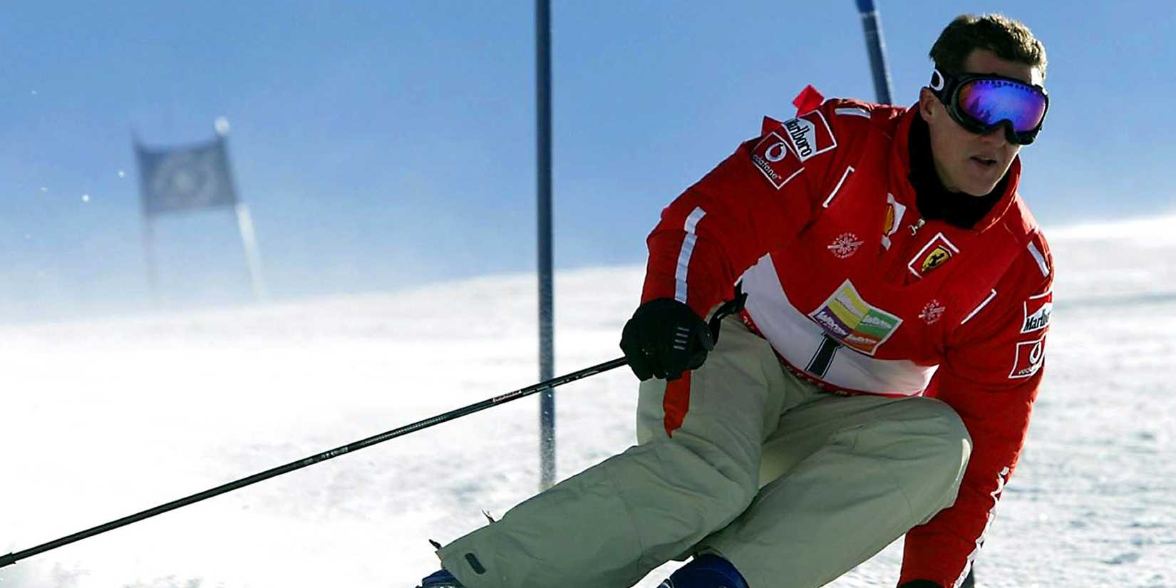 Michael Schumacher skiing