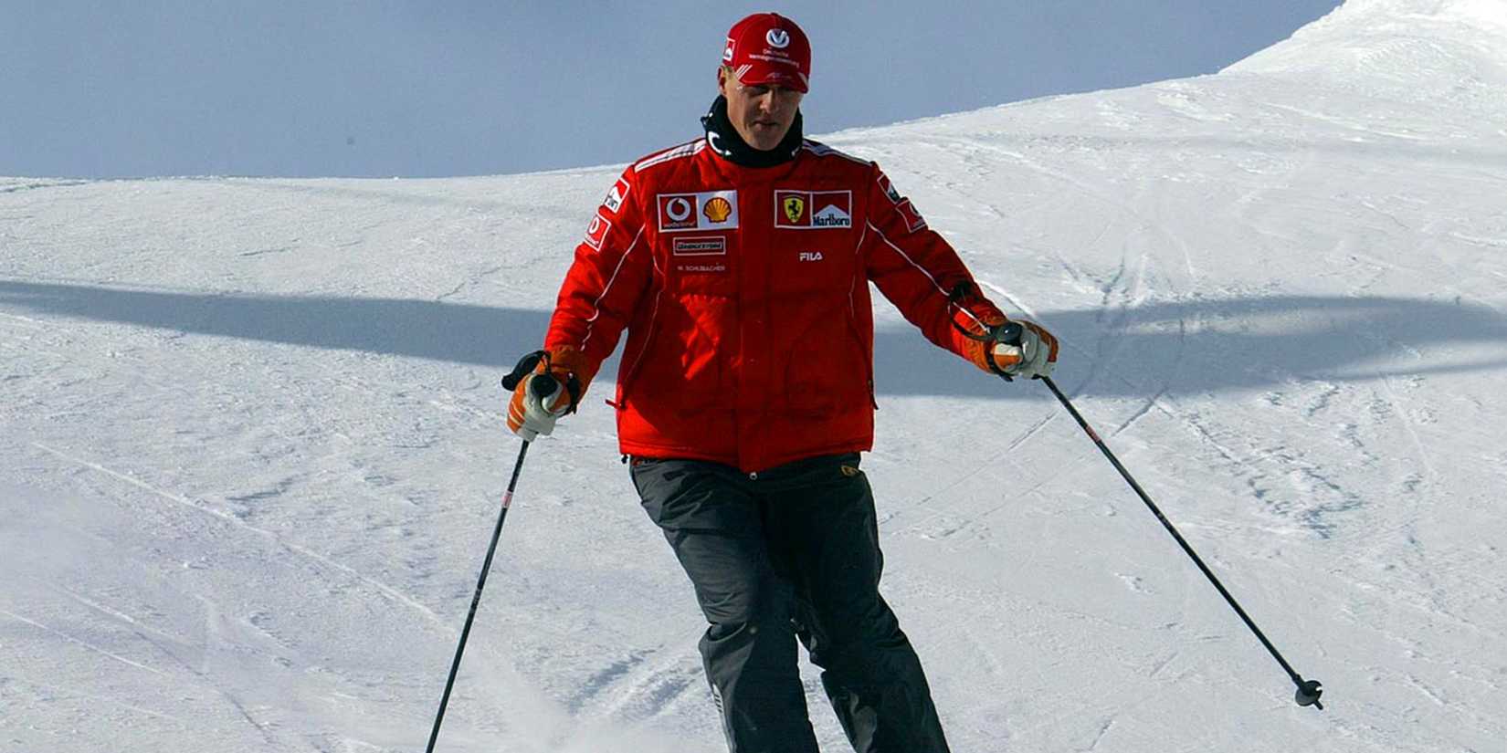 Michael Schumacher skiing