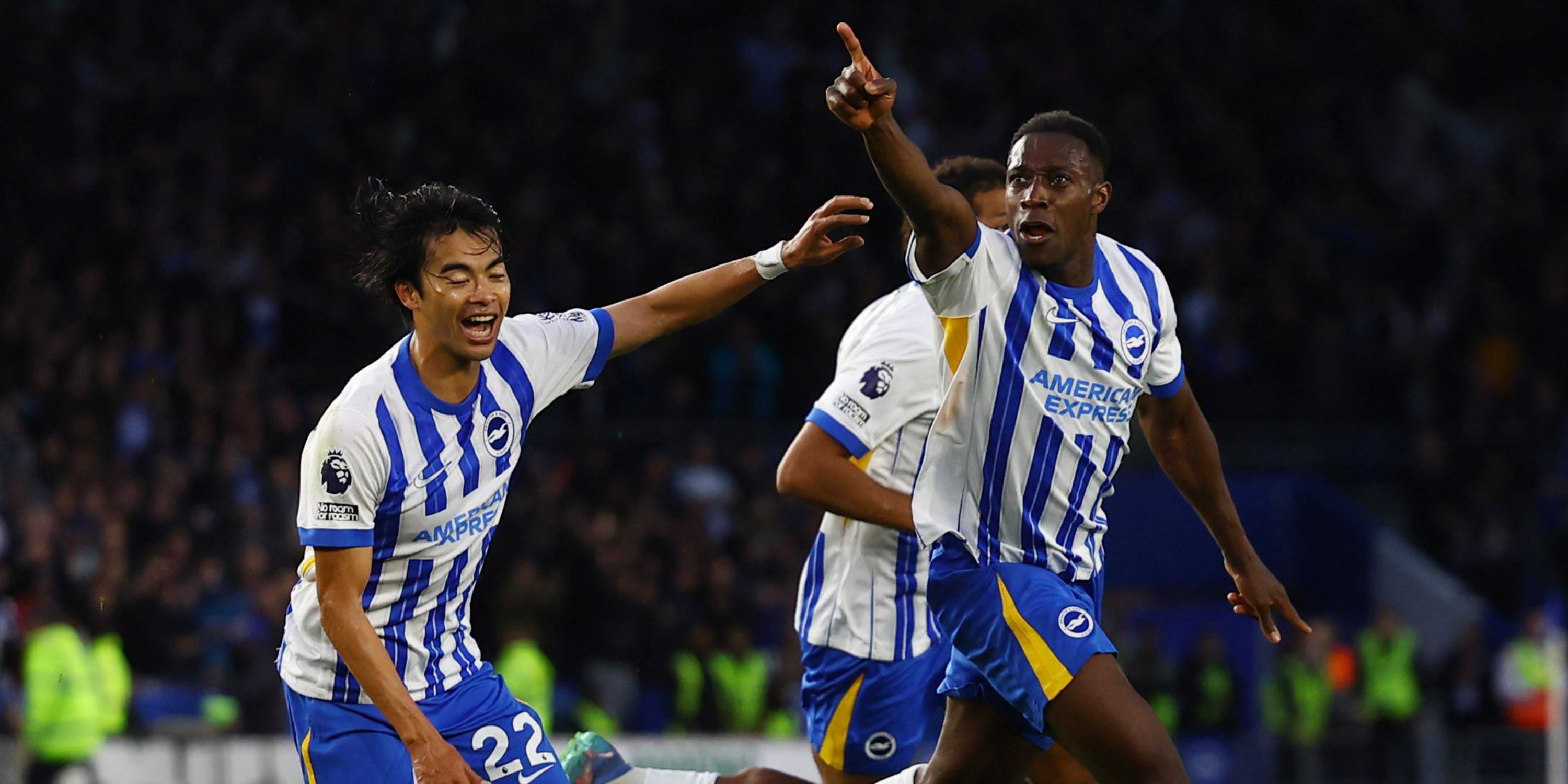 Danny Welbeck and Kaoru Mitoma