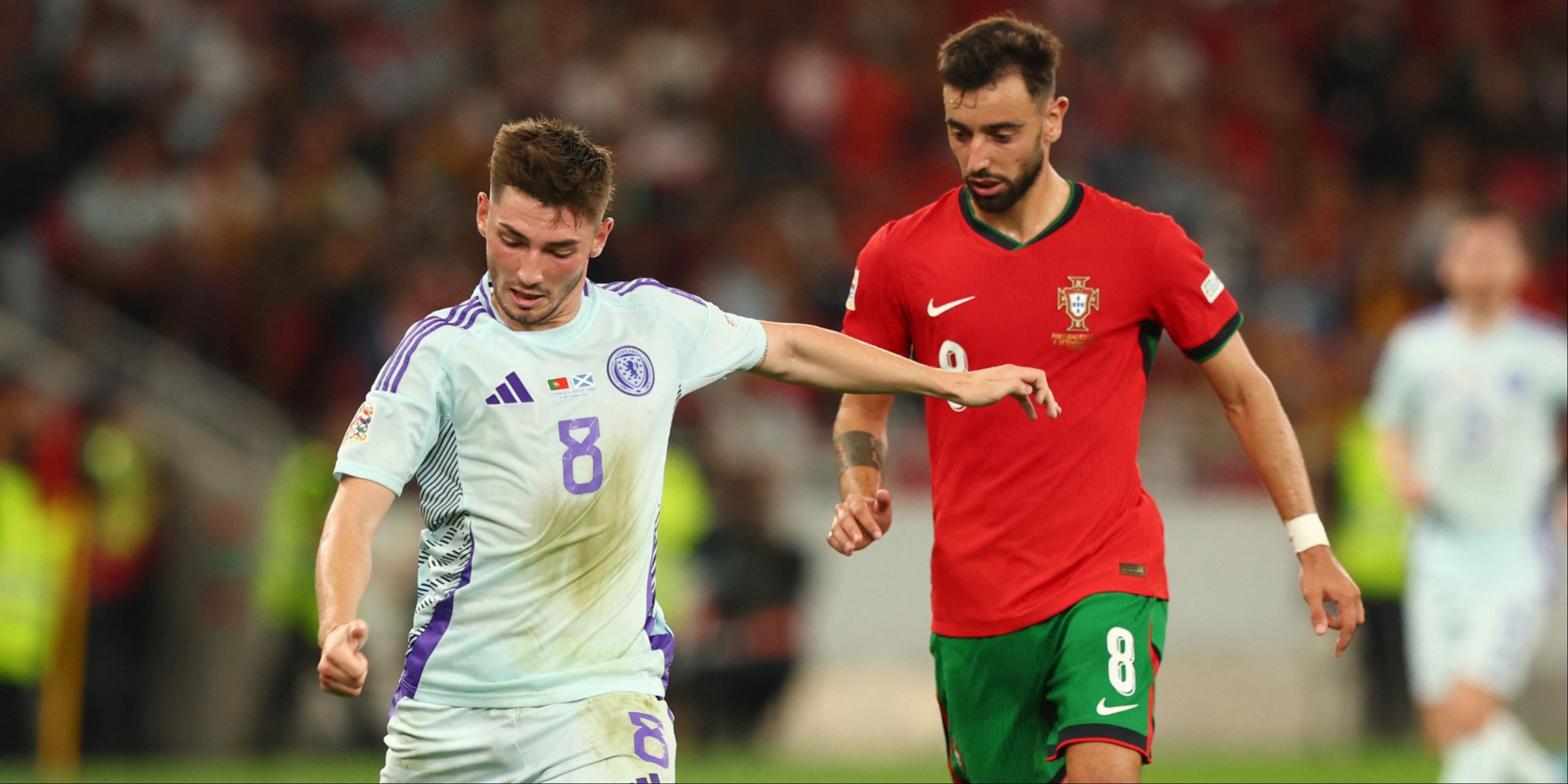 Billy Gilmour and Bruno Fernandes