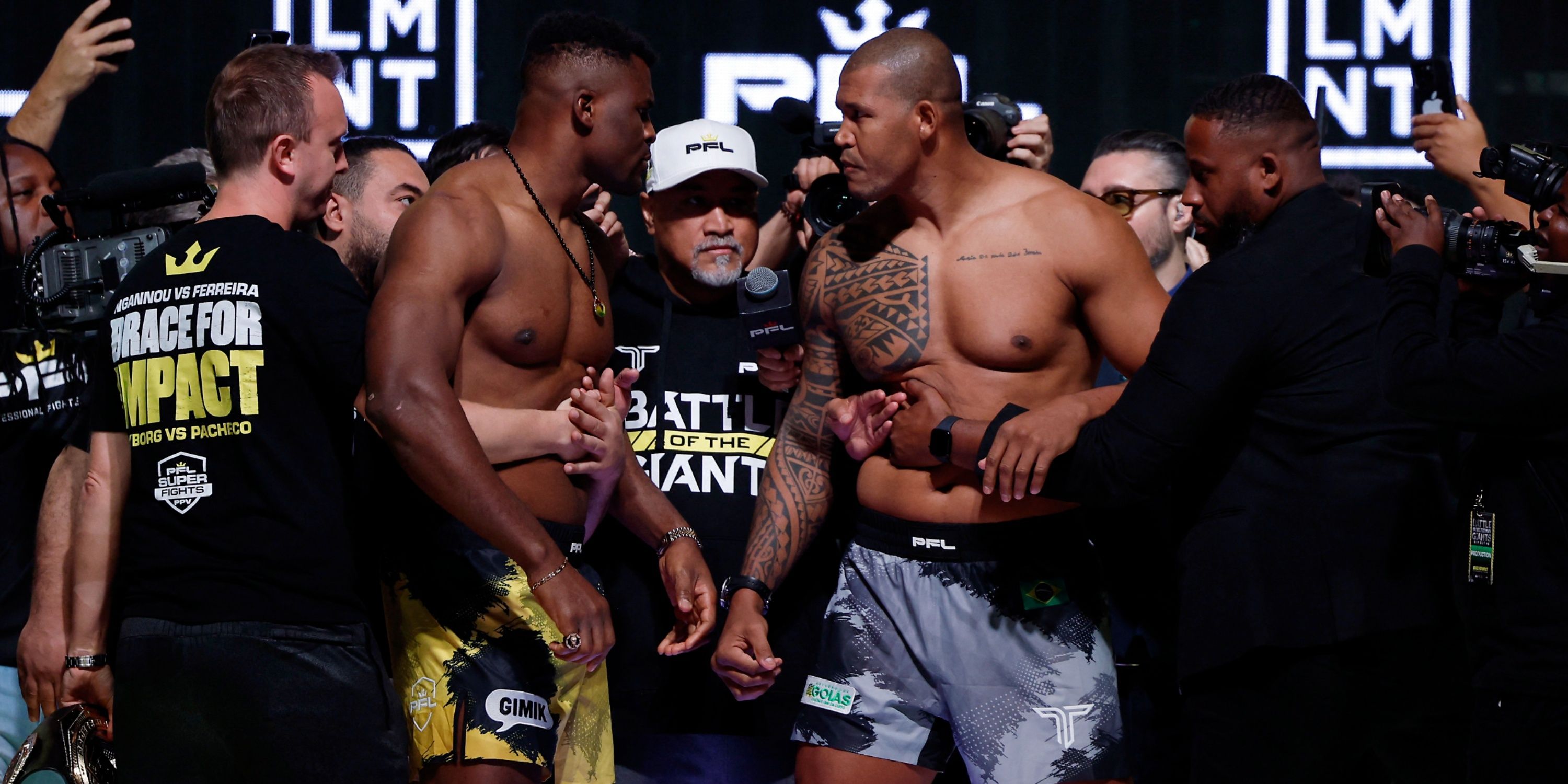 Francis Ngannou and Renan Ferreira