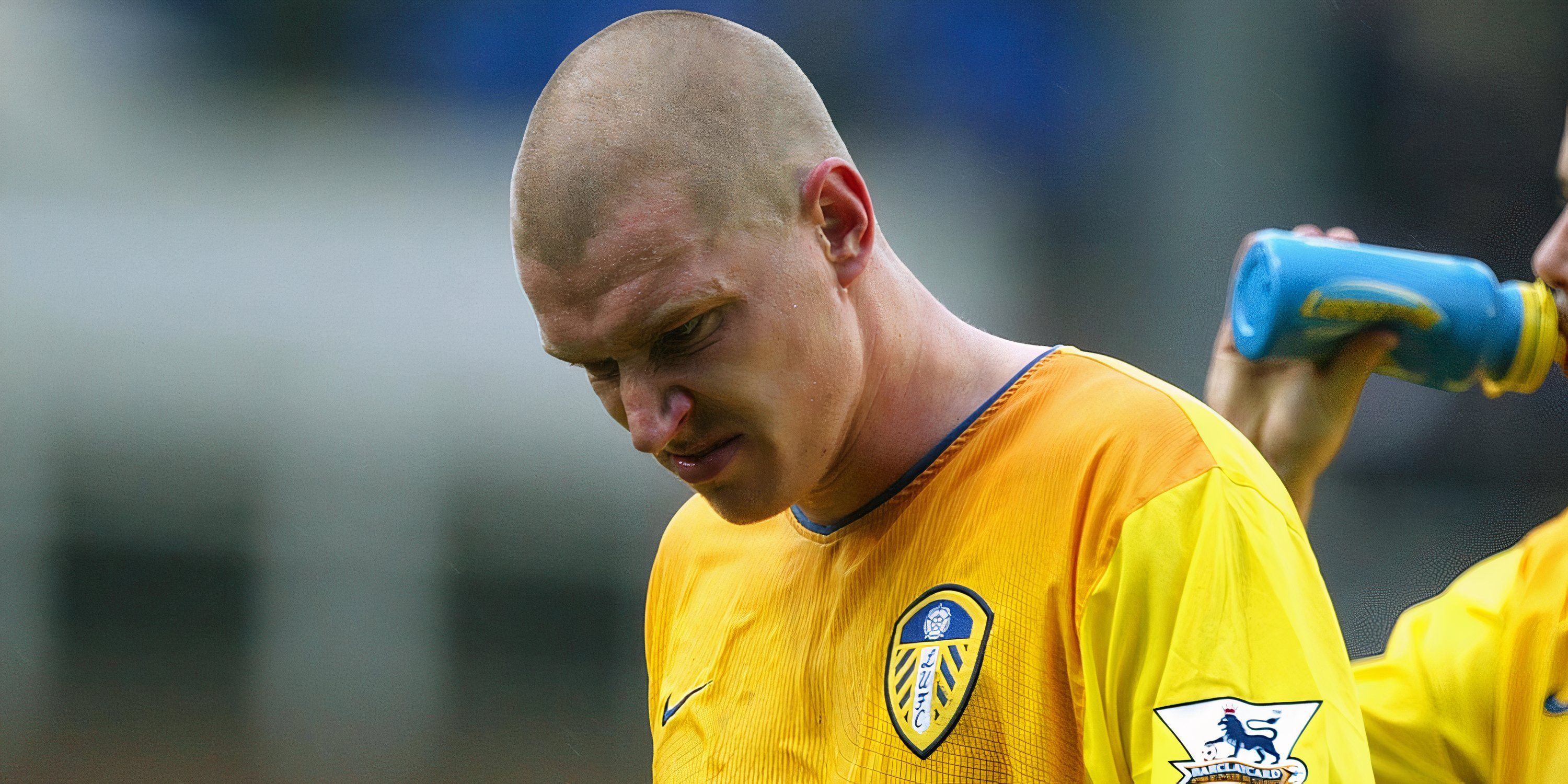 Leeds United's Seth Johnson frowns