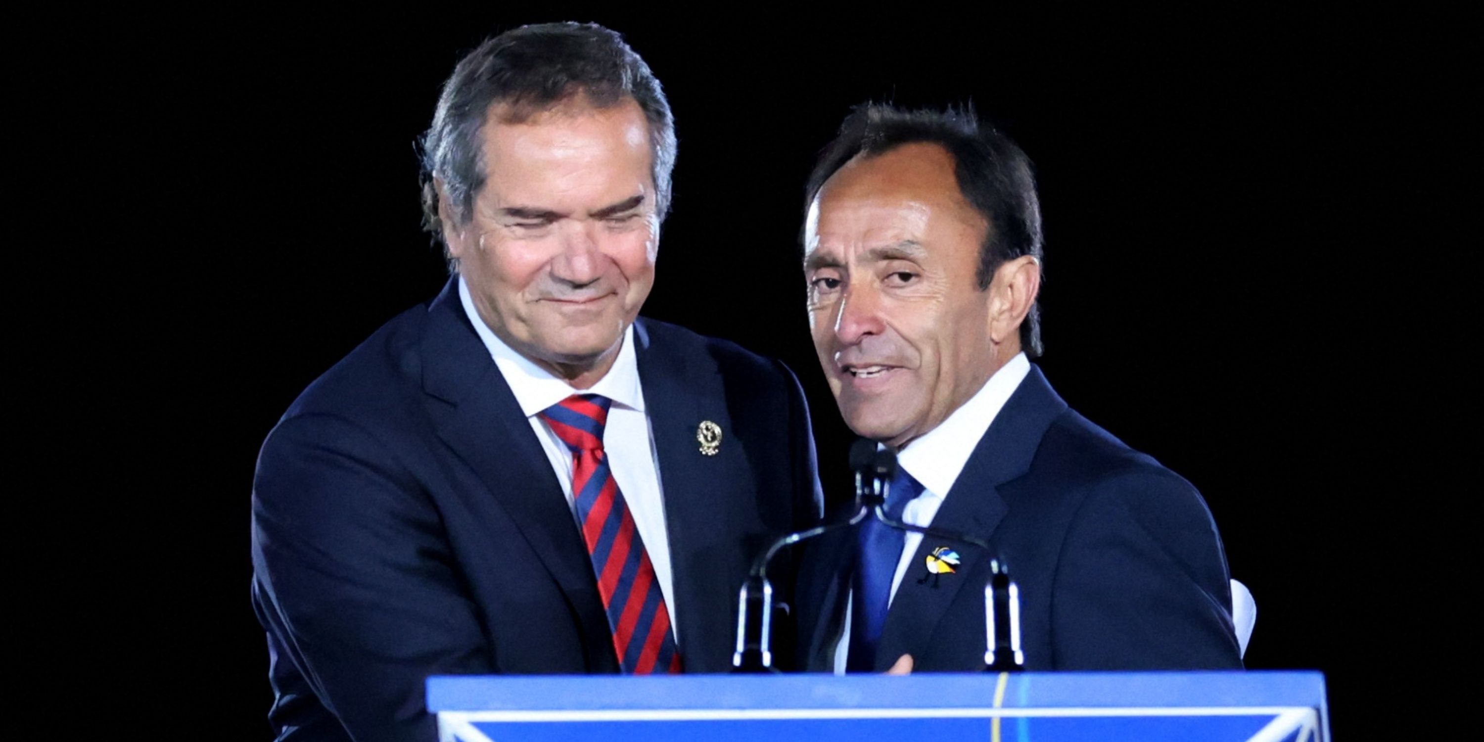 2023 Ministro de Deportes y Presidente de Santiago 2023 Jaime Pizarro y Presidente de Banam Deportes Neven Ilic 