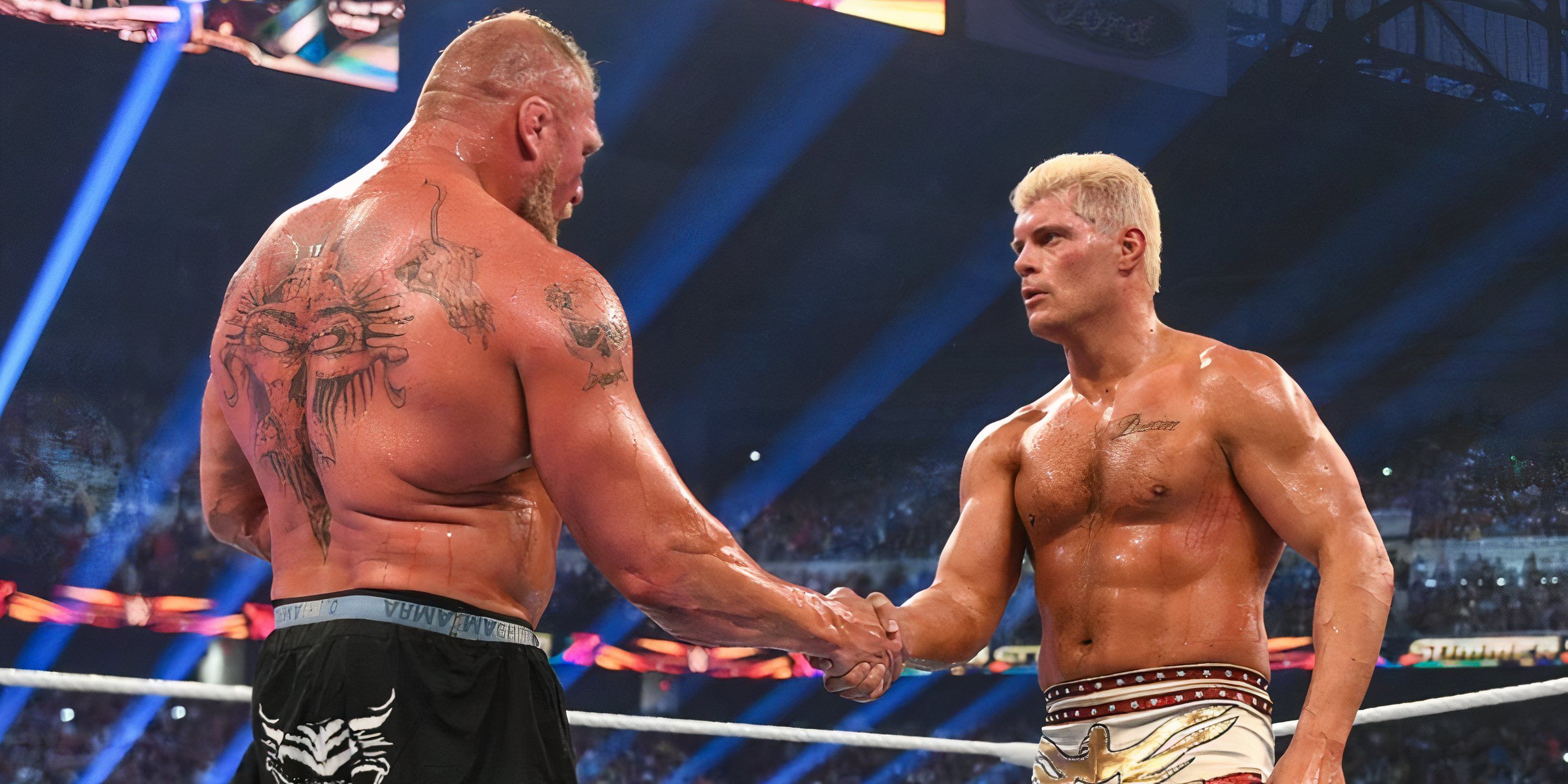 Brock Lesnar and Cody Rhodes