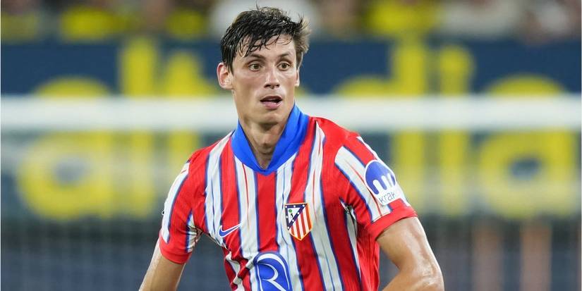 Robin Le Normand playing for Atletico Madrid