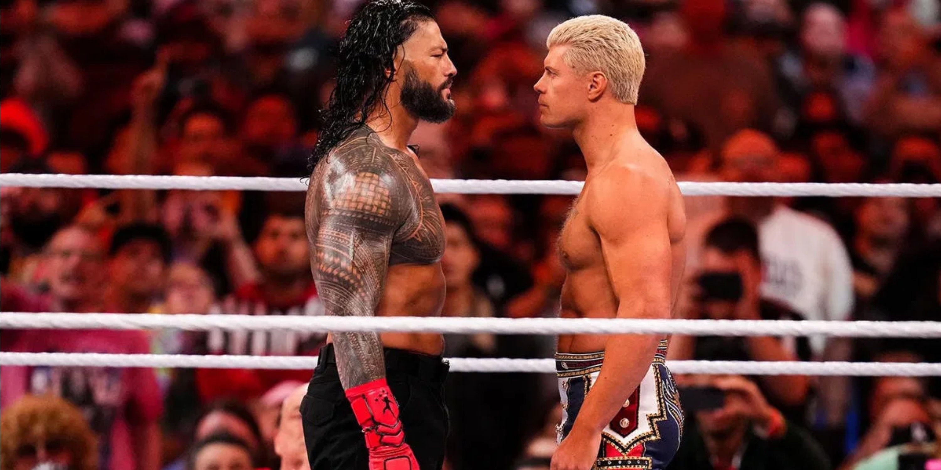 Roman Reigns and Cody Rhodes come face-to-face at WrestleMania 39