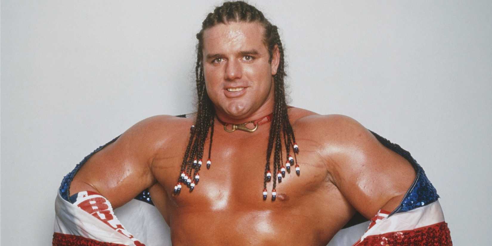 British Bulldog posing during his time in WWE