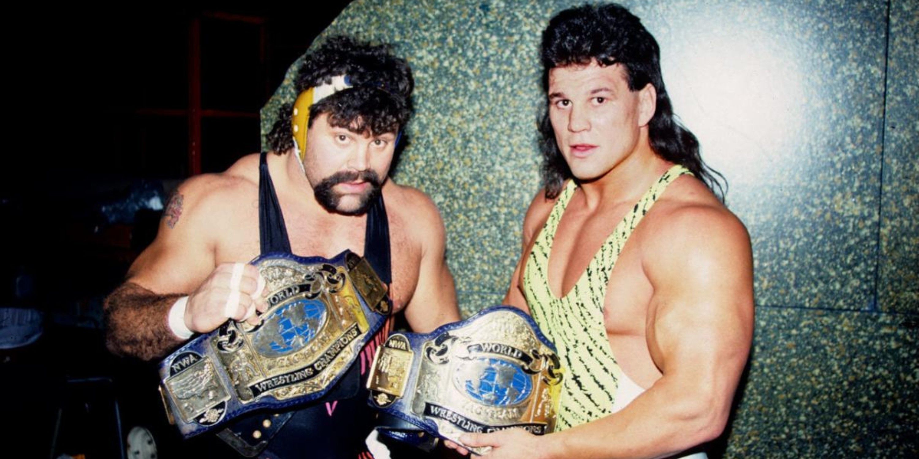 The Steiners as WCW tag champions