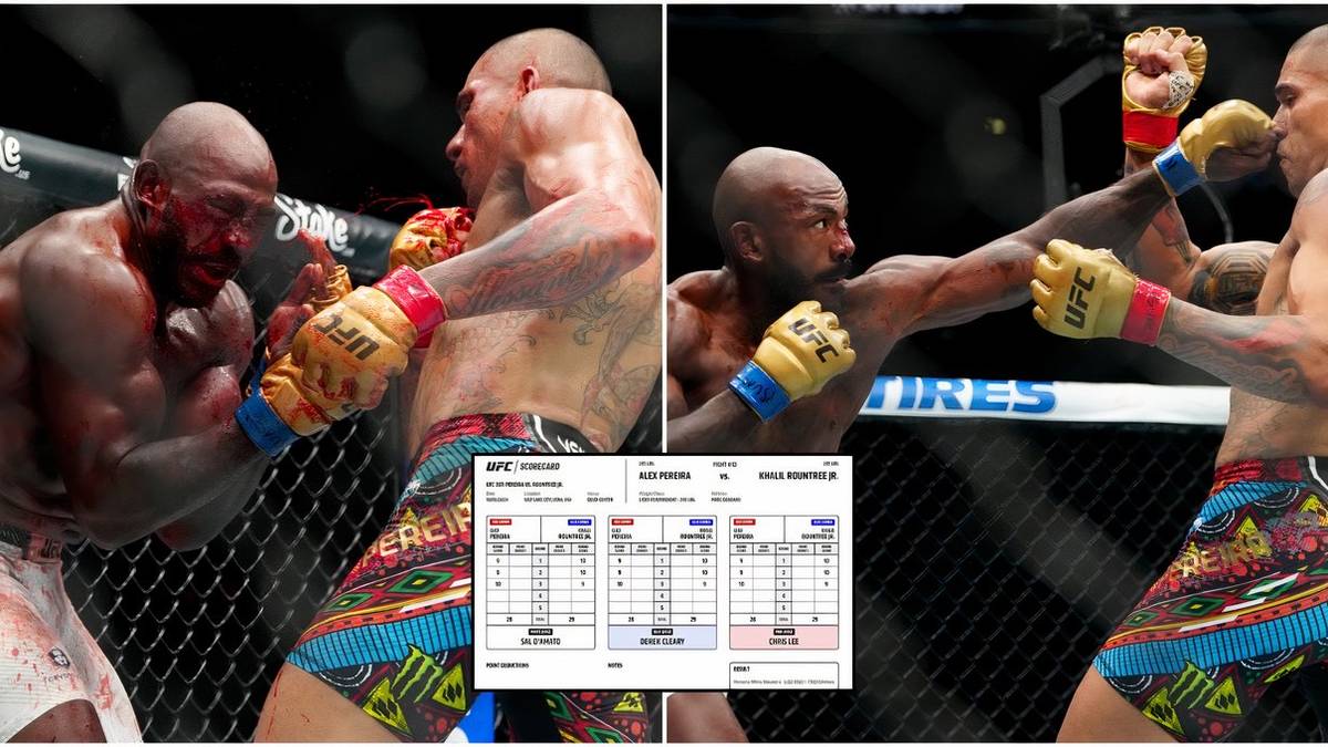 Alex Pereira vs Khalil Rountree UFC 307 Scorecards Revealed