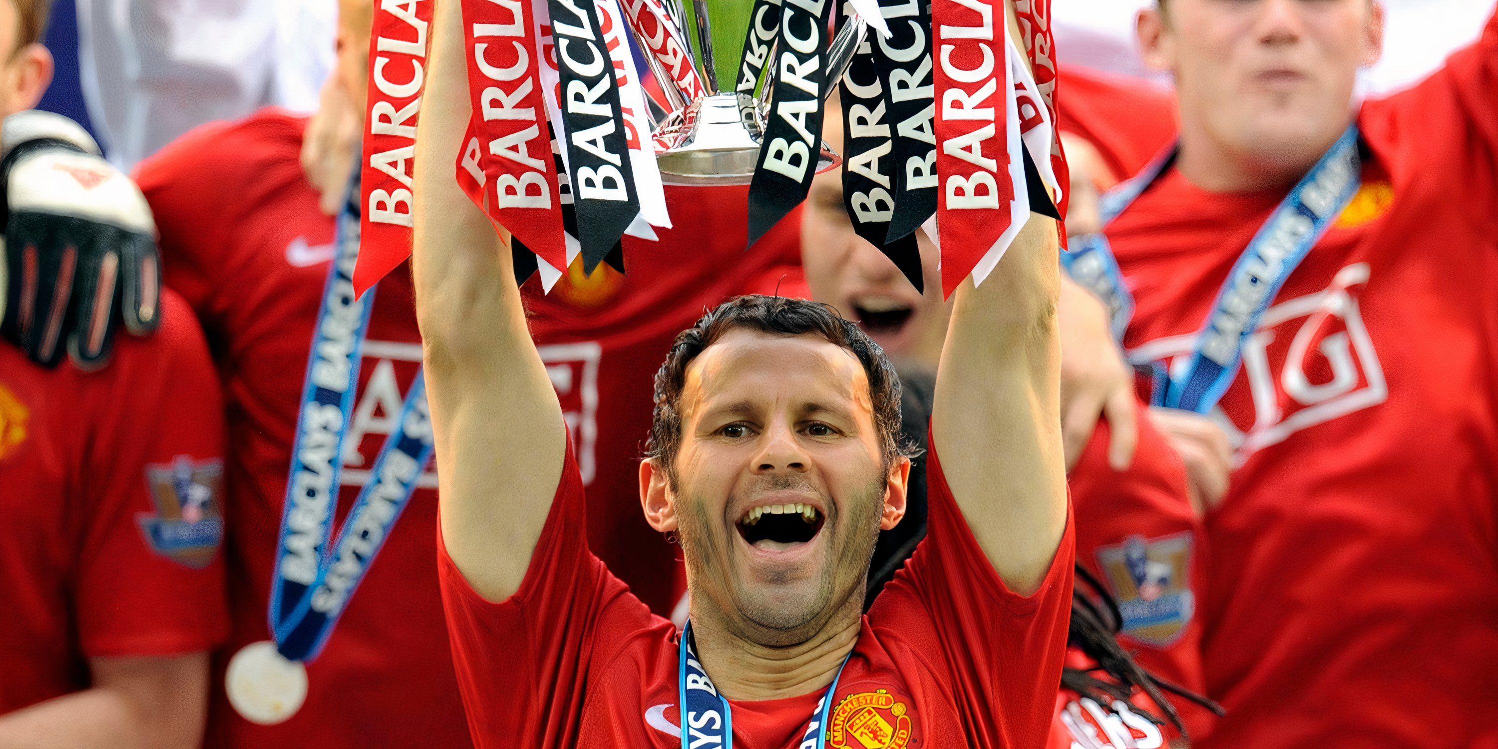 Ryan Giggs with Premier League title