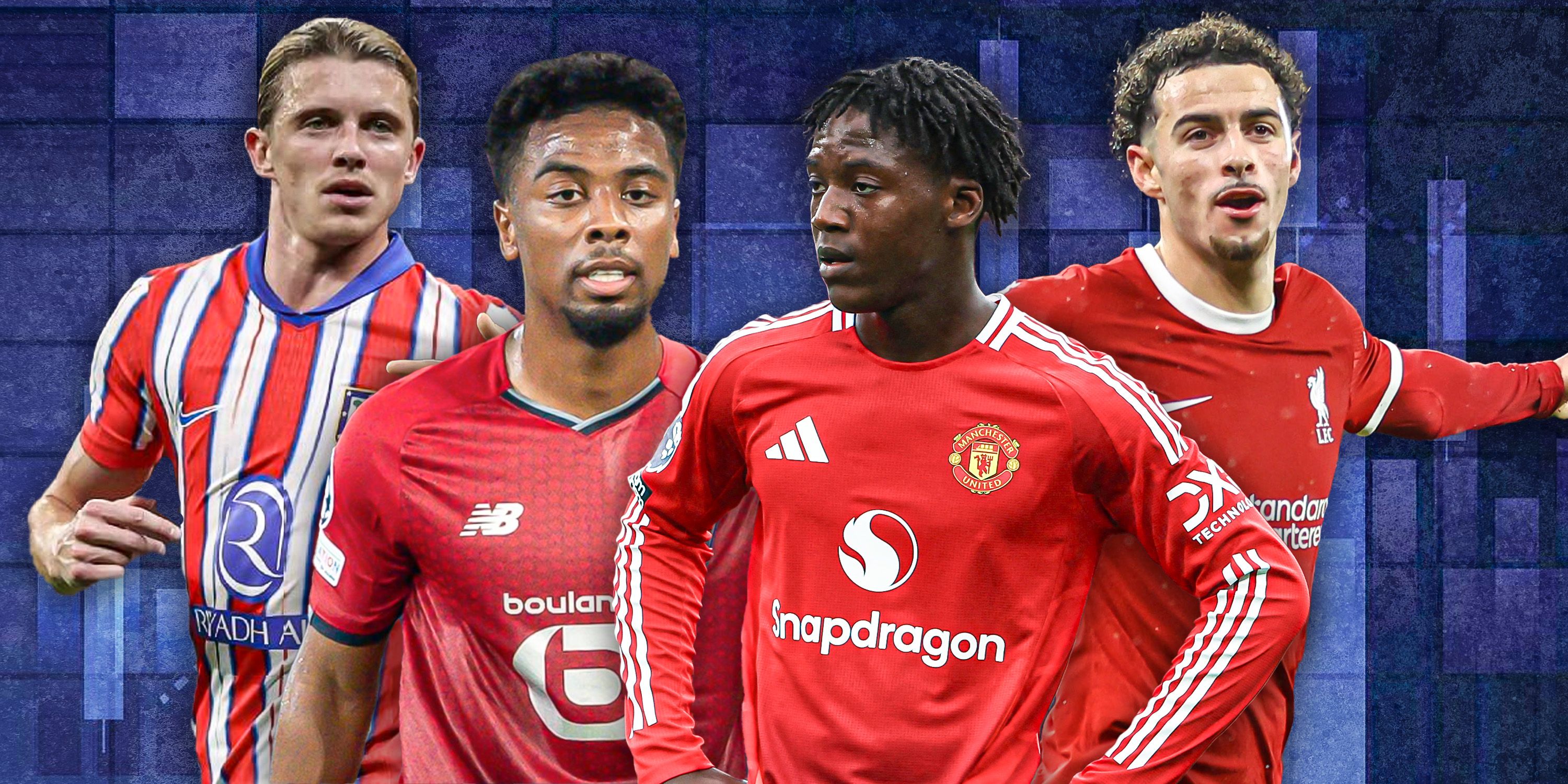 Conor Gallagher, Angel Gomes, Kobbie Mainoo and Curtis Jones.