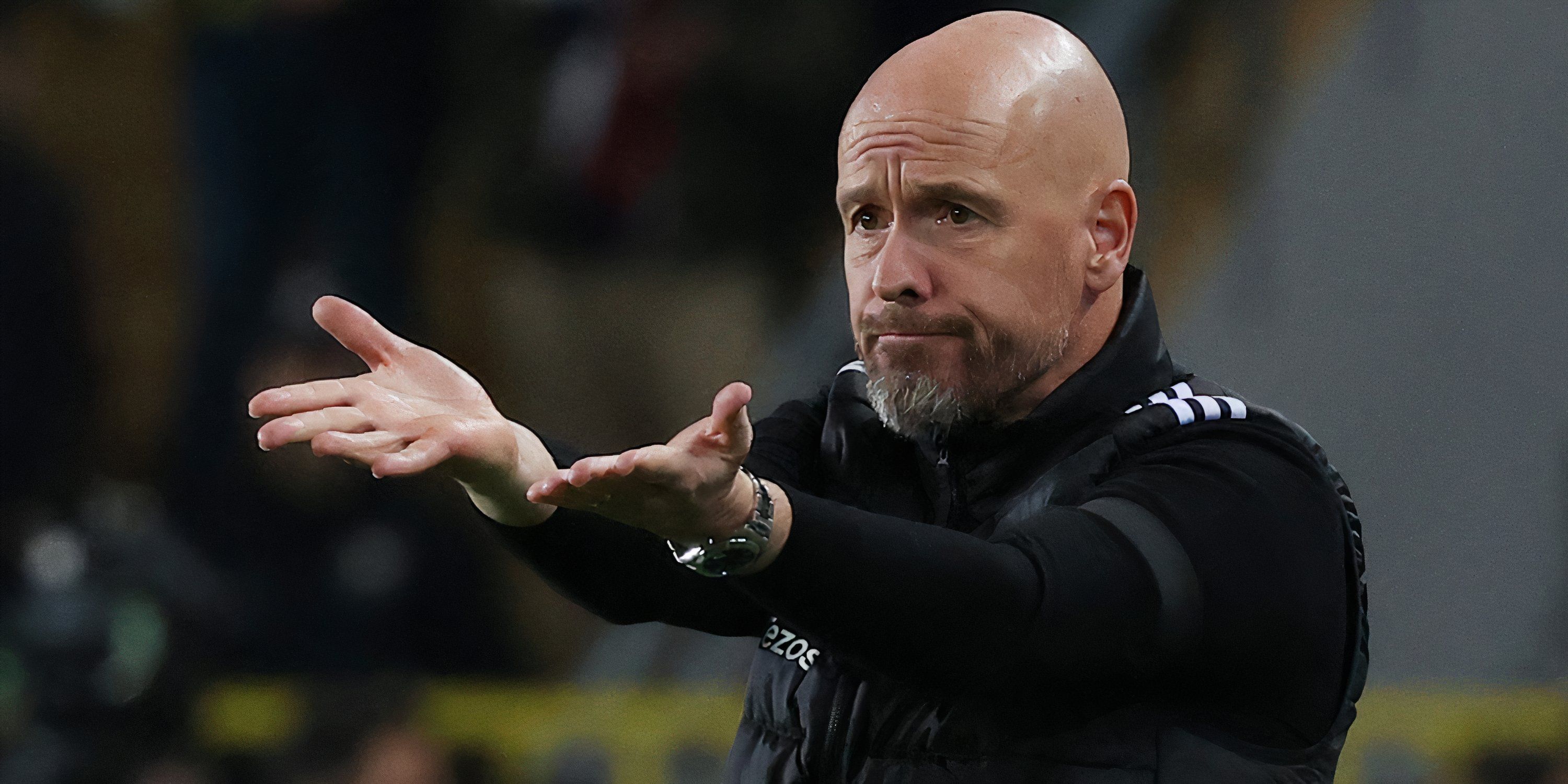 Erik ten Hag on the touchline