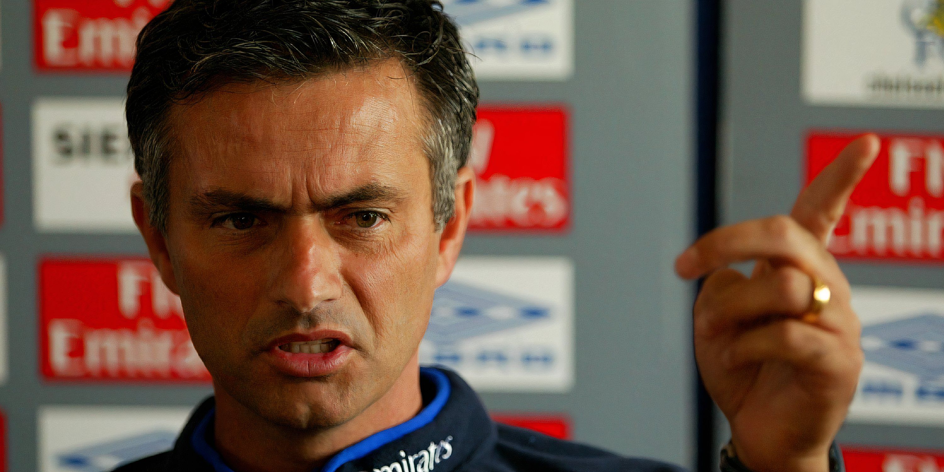 Former Chelsea manager Jose Mourinho in a press conference