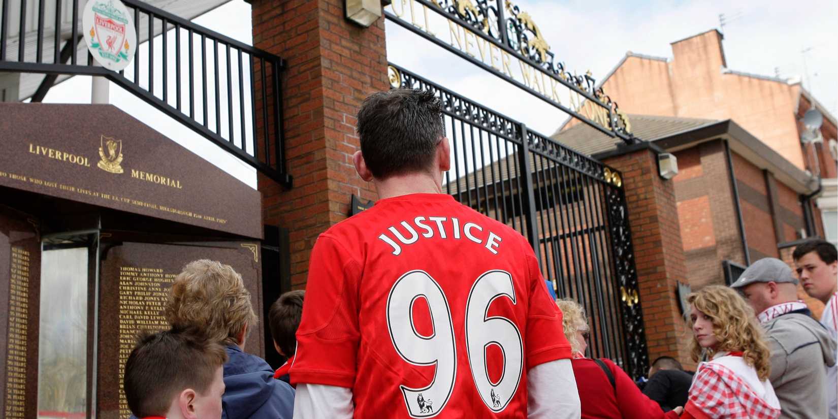 Hillsborough disaster memorial at Anfield