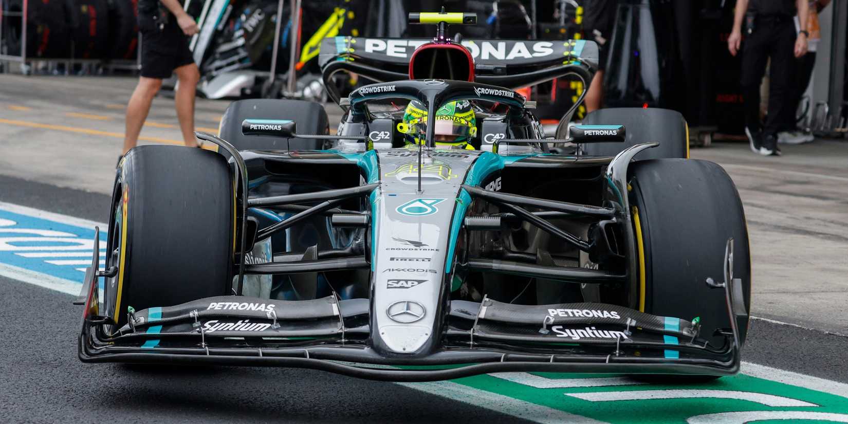 Lewis Hamilton's Mercedes car