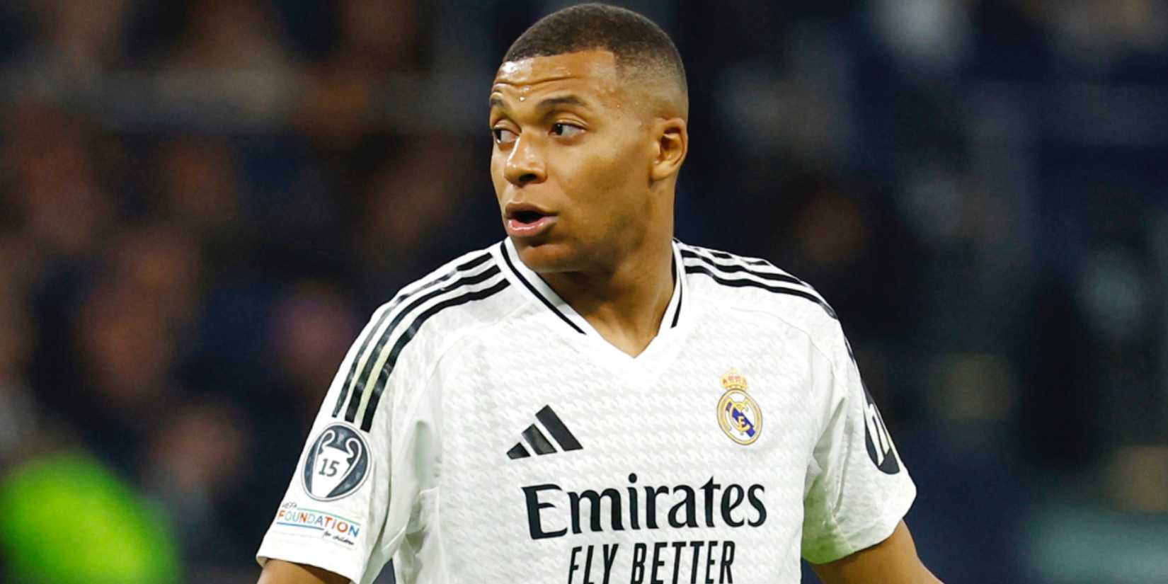 Real Madrid striker Kylian Mbappe