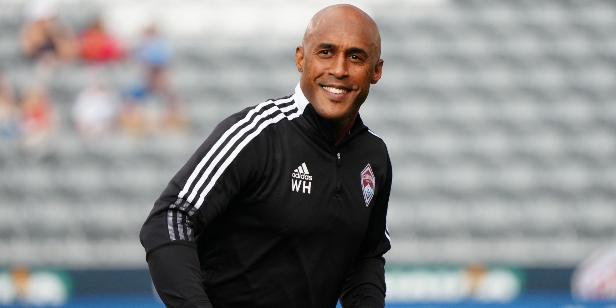 Colorado Rapids assistant coach Wolde Harris before the game against the San Jose Earthquakes at Dick's Sporting Goods Park